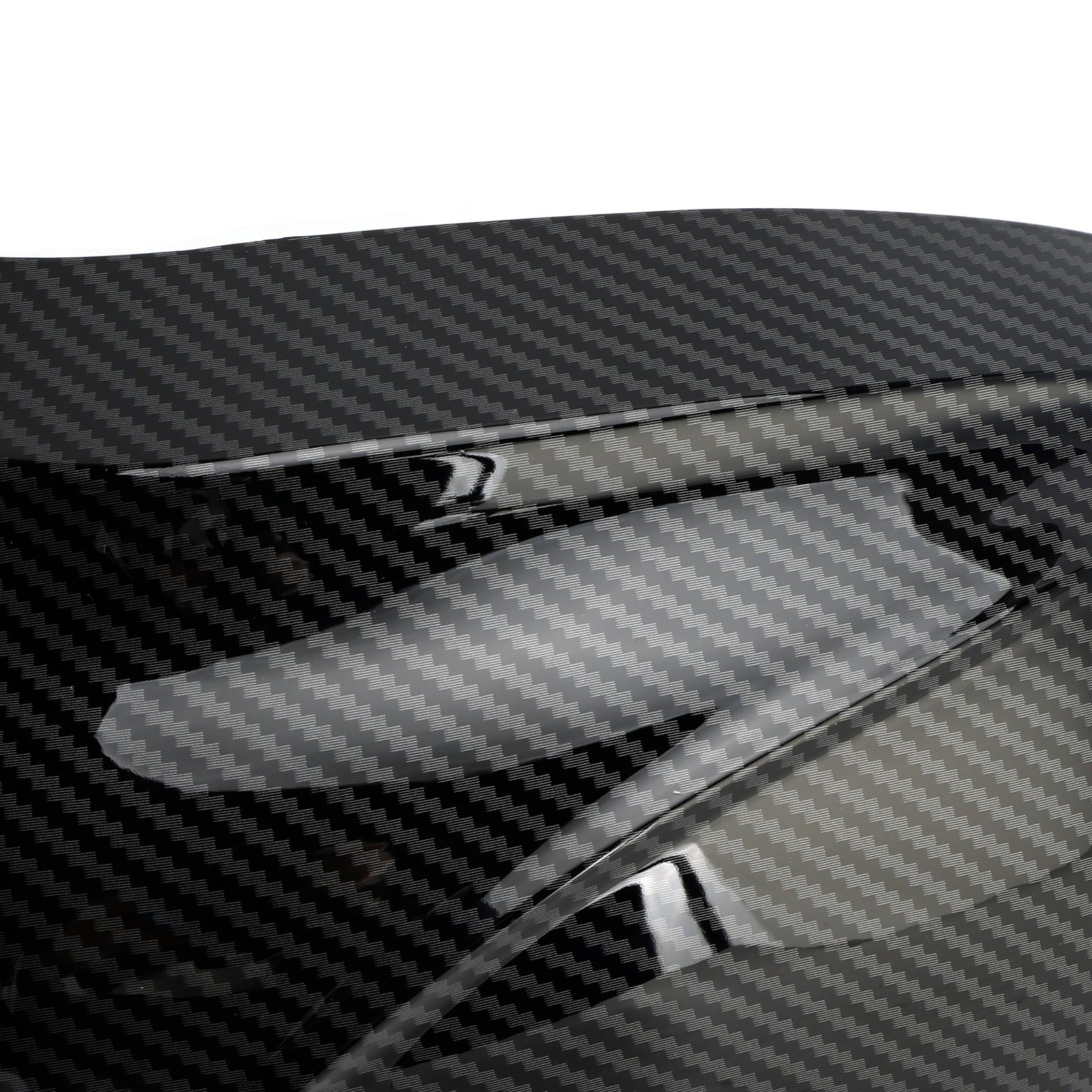 Coques de rétroviseurs extérieurs (2 pièces) à motif fibre de carbone brillant pour BMW X3/X4/IX3 (2018-2022)