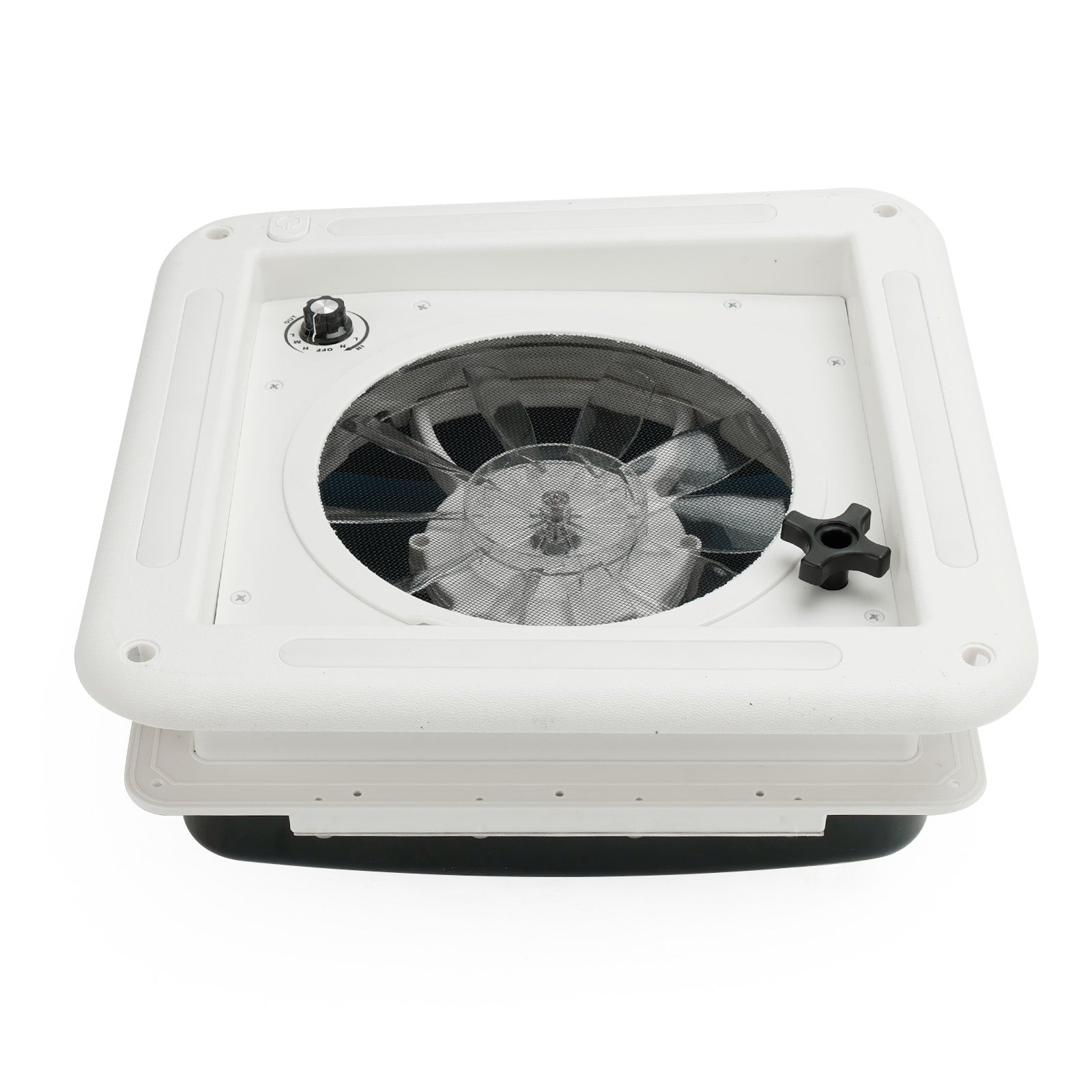 11" Ventilatore da tetto per roulotte, motore a 3 velocità, lucernario da 12 V con illuminazione a LED