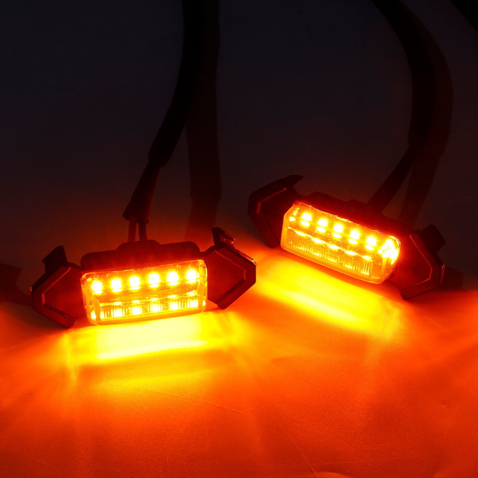 Kit d'2016-2023 Toyota Tacoma Front Grille LED-verlichting, gele lens, amberkleurig licht, PT228-35170