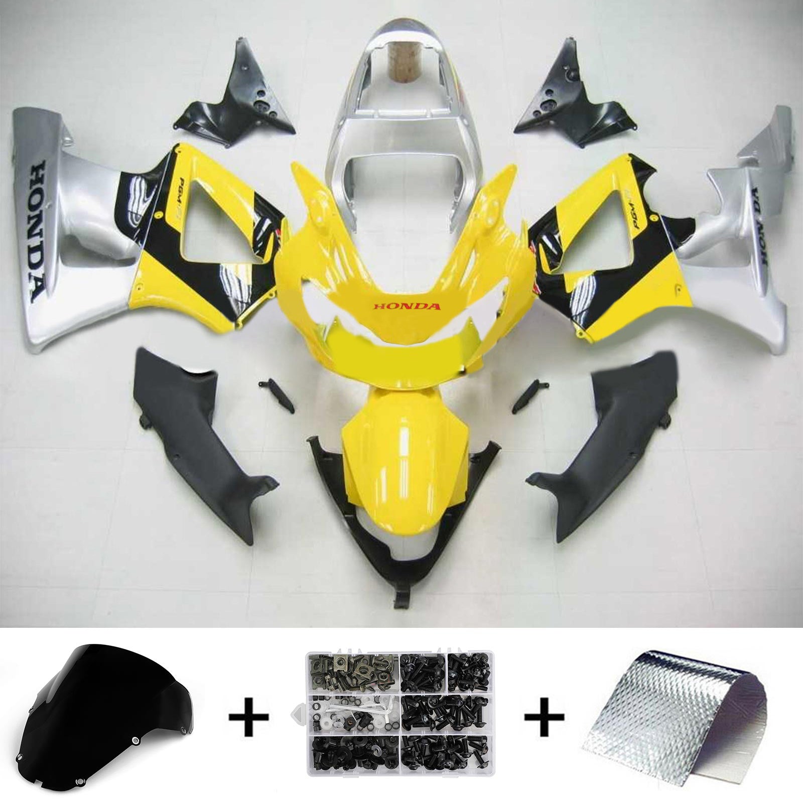 2000-2001 Honda CBR929RR Kit de carénage d'injection Bodywork Abs en plastique