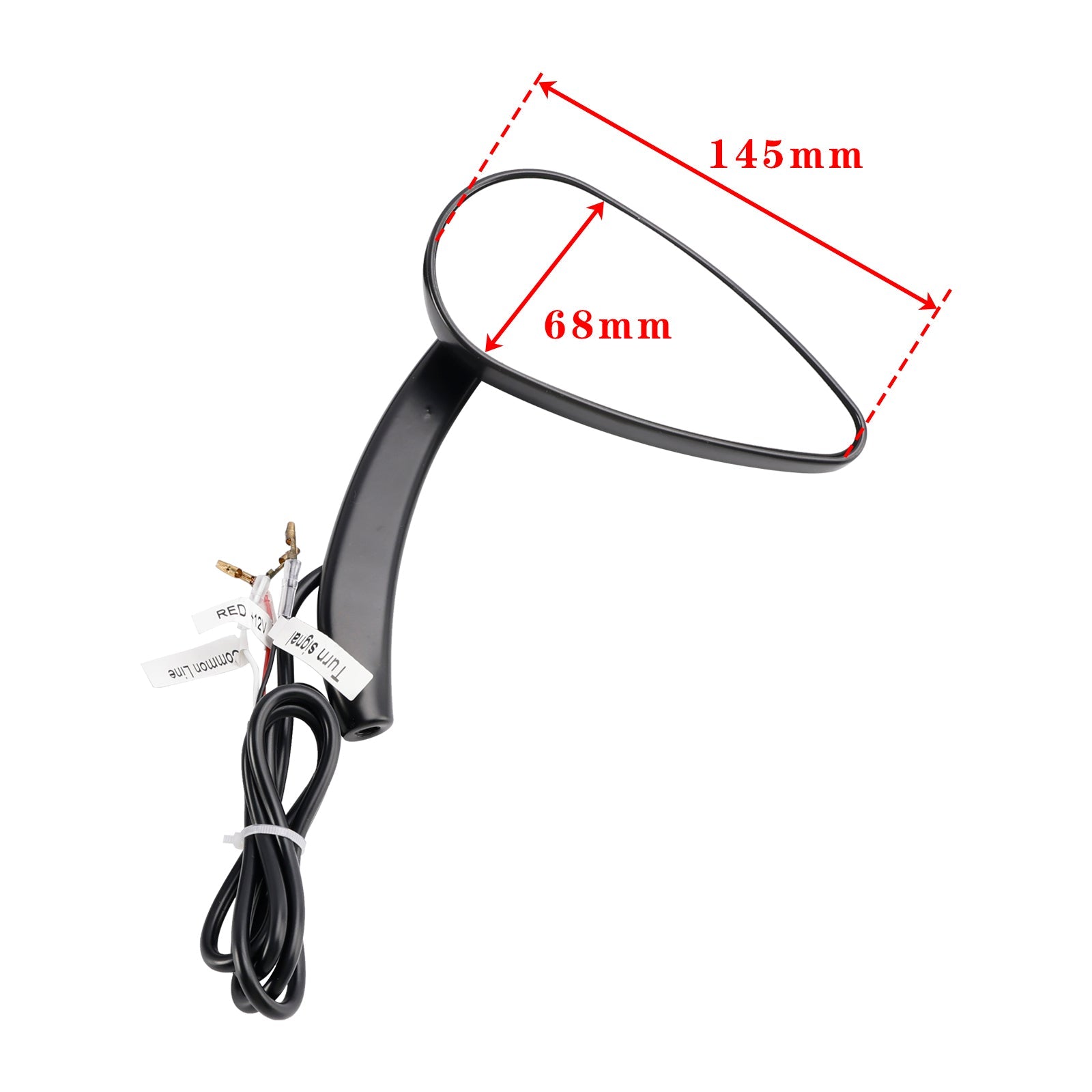 Rétroviseurs à LED Custom Dynamics noirs pour Sportster 883 1200 (1990-2021)