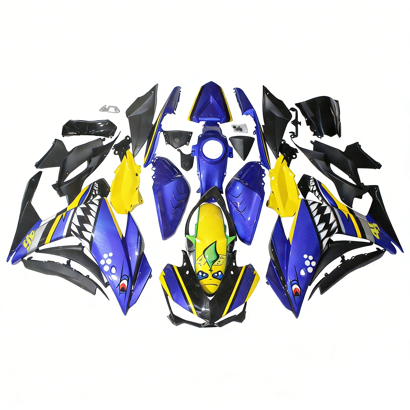Kit de carénage en plastique ABS injecté pour Yamaha YZF-R3 2014-2018 R25 2015-2017