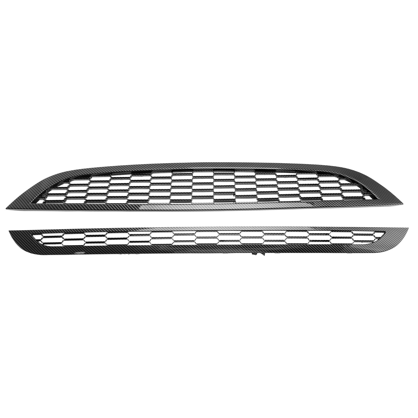 Parrilla frontal de panal de 2 piezas para Mini Cooper R50 R52 R53 2002-2006