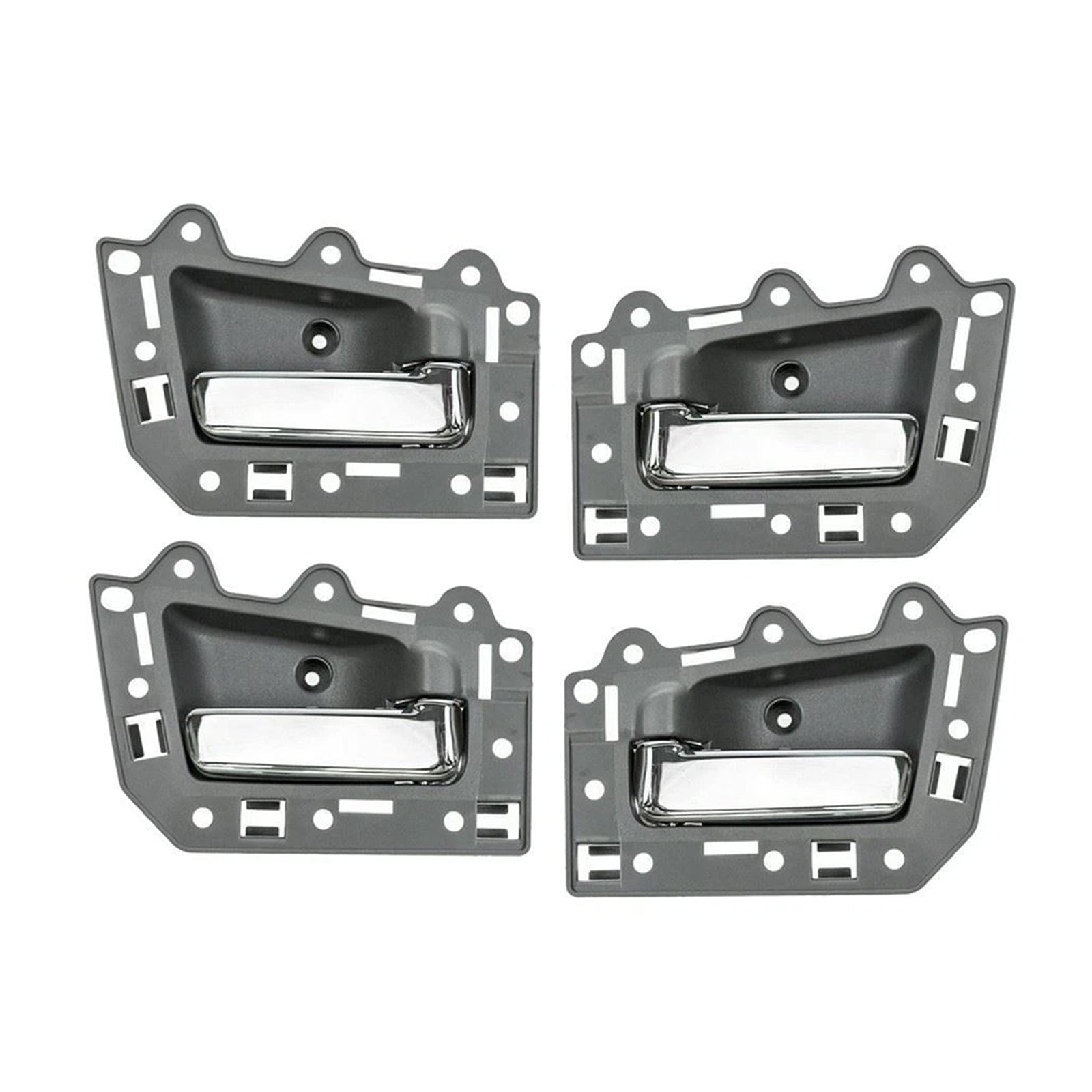 4 poignées de porte intérieures chromées avant et arrière pour Jeep Grand Cherokee 2005-2011