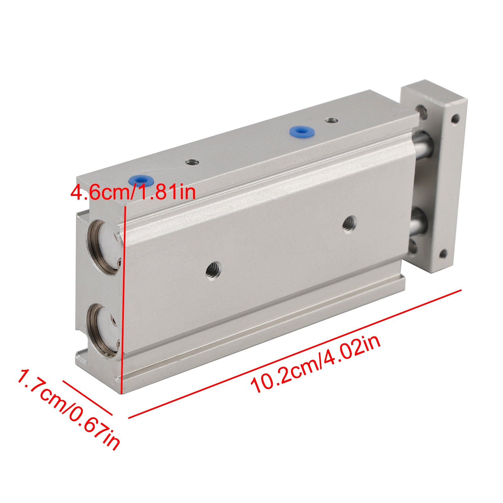 Vérin pneumatique à double tige SMC CXSM10-30 CXSM1030, vérin pneumatique à double effet