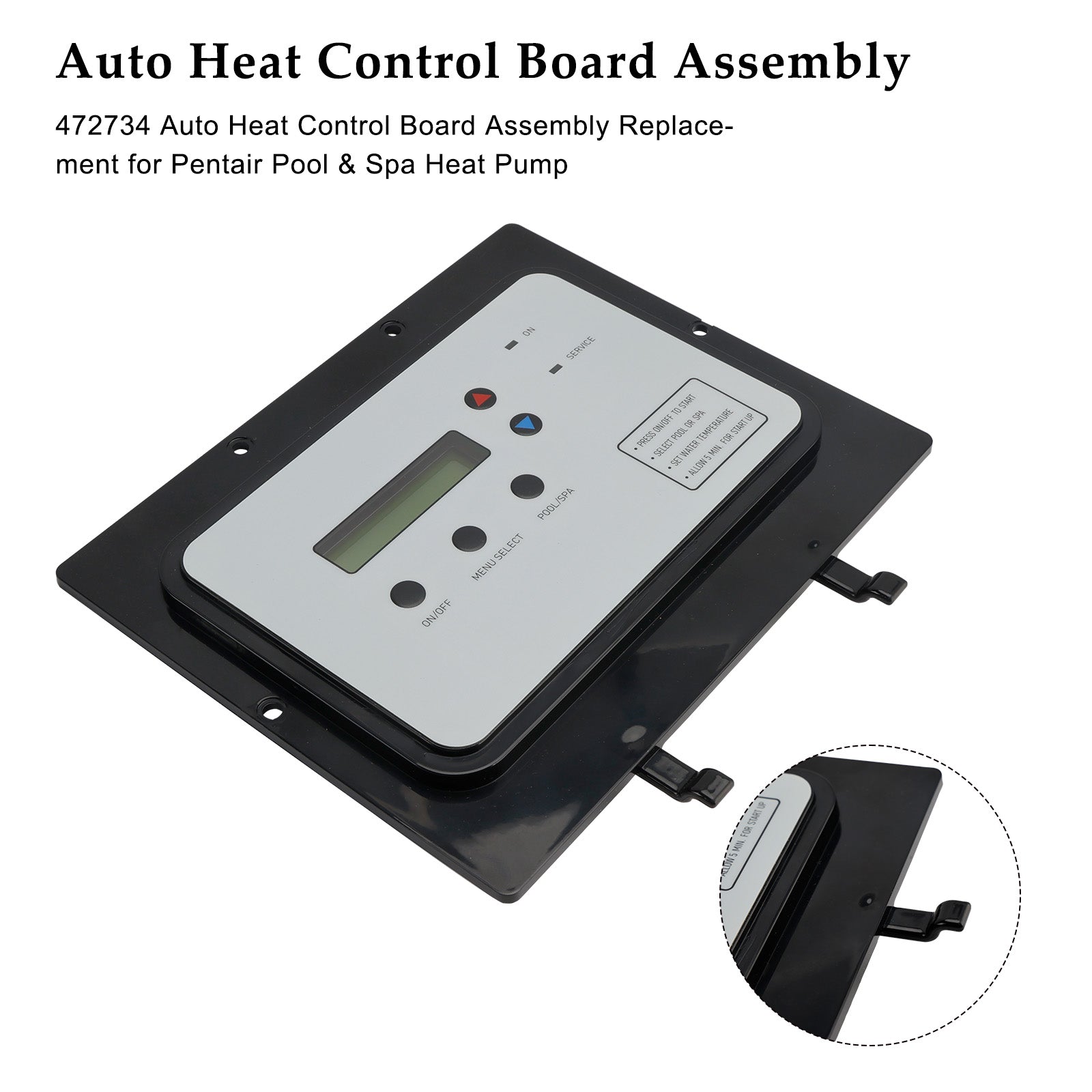 Carte de commande de chauffage automatique 472734, remplacement pour Pentair UltraTemp