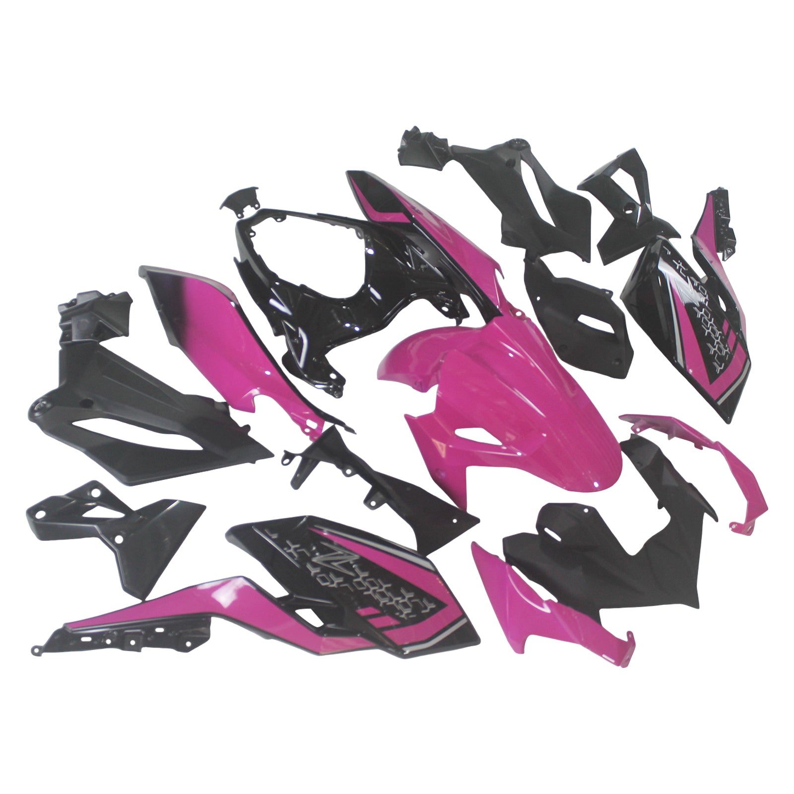 Kit de carénage en plastique ABS injecté compatible avec Kawasaki Z400 2018-2024