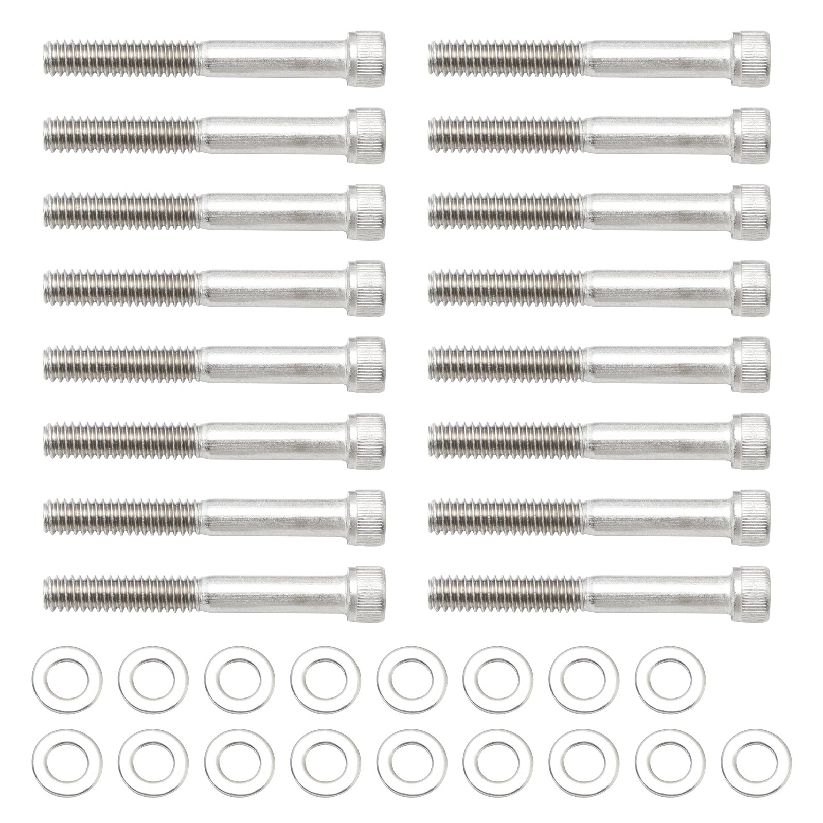 Kit de tornillos Allen UNC de acero inoxidable de 59 piezas para cubiertas de motor para Sportster XL 2004 en adelante