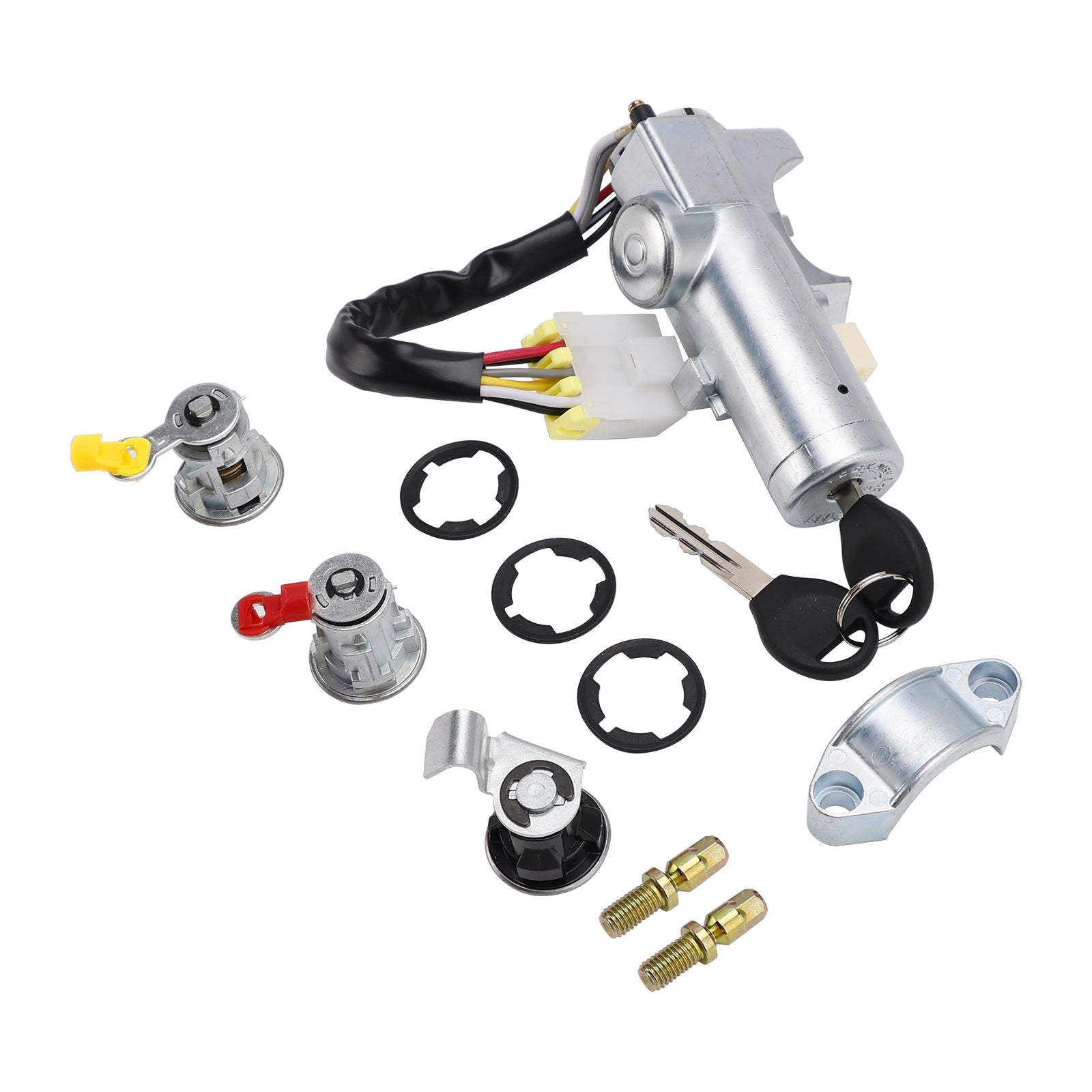 Kit de verrouillage de porte avec barillet de contact et 2 clés K9810-2S806 pour Nissan Navara D22 1997-2006
