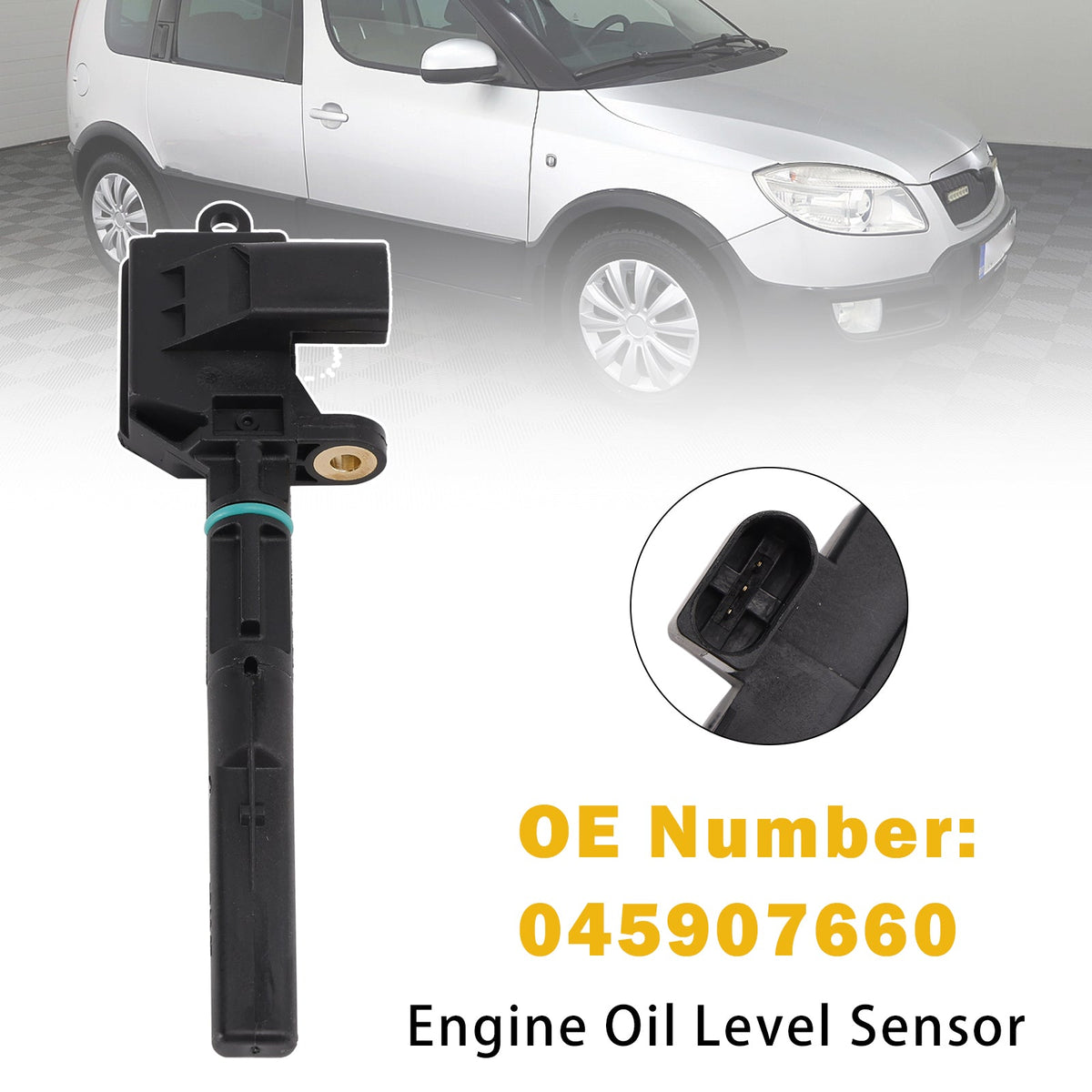 Capteur de niveau d'huile moteur 045907660 pour Seat Ibiza IV, Skoda Fabia I et VW Polo 1.2