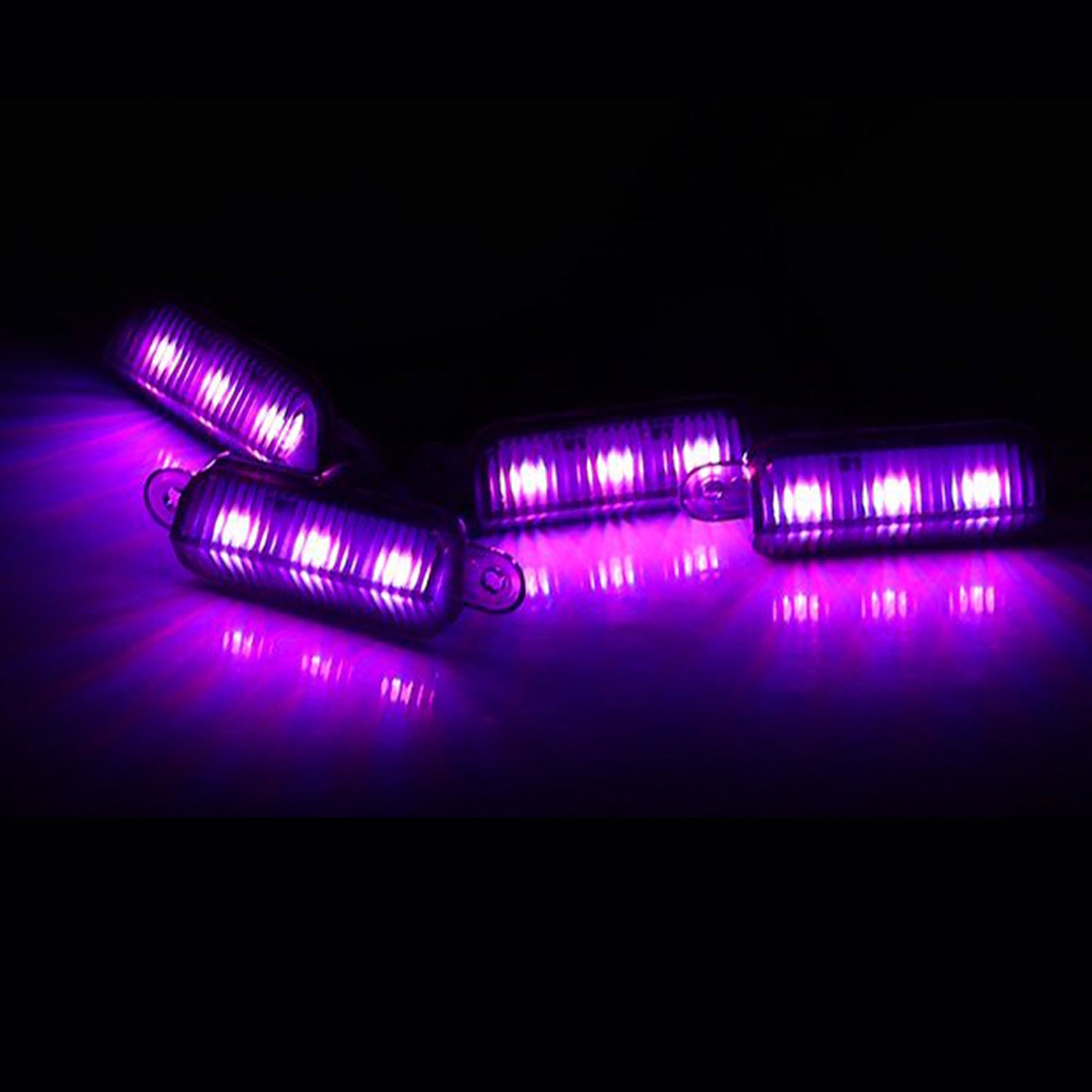 Juego de 3 luces LED RGB para parrilla delantera con controlador'aplicación para vehículos todoterreno SUV