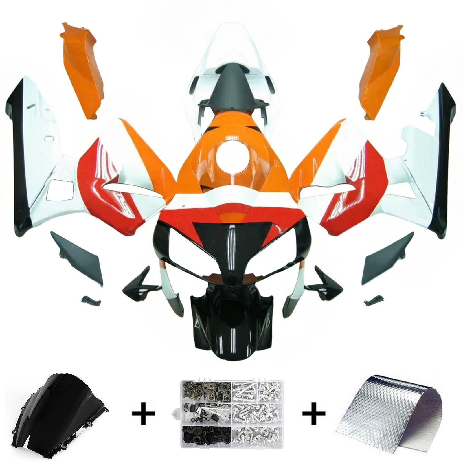 Kit de carénage par injection, carrosserie en plastique ABS pour Honda CBR600RR 2003-2004 F5