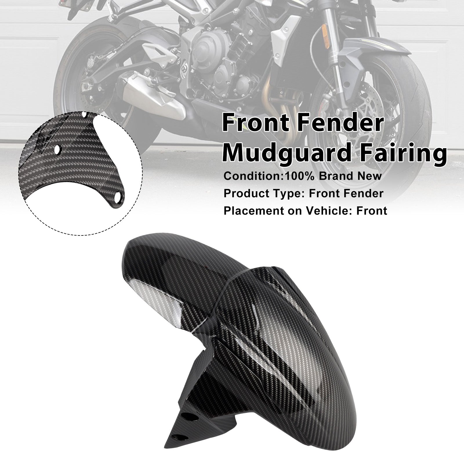 Garde-boue avant et carénage pour Street Triple 765 R RS (2020-2025)
