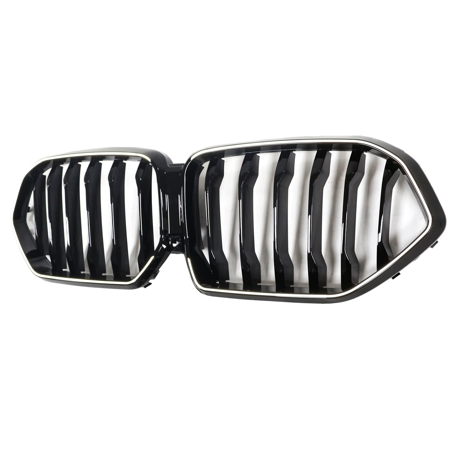 Grille de pare-chocs avant noire pour BMW X6 G06 M60i 2023-2025 avec trou pour caméra
