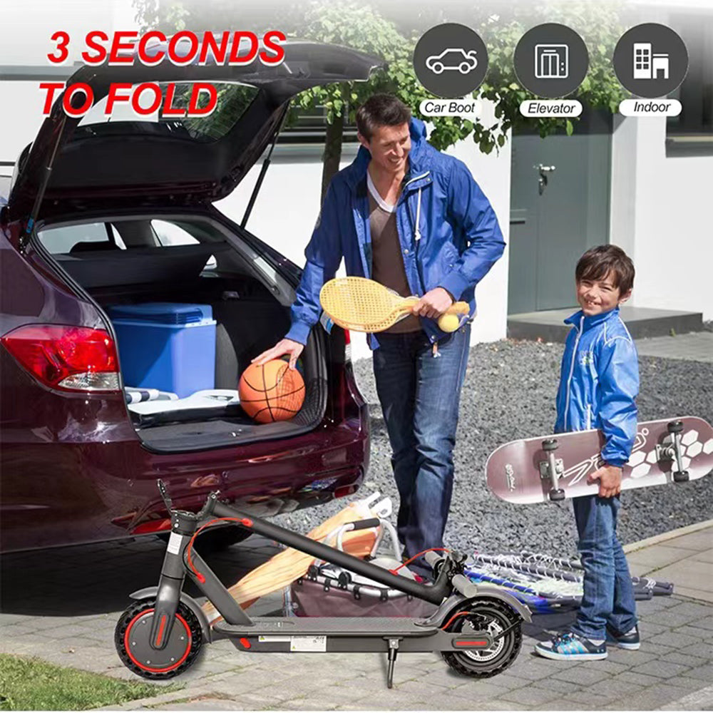 Trottinette Électrique 350W 8,5", Autonomie 35 km, 30 km/h, Double Frein et Pneus Pleins