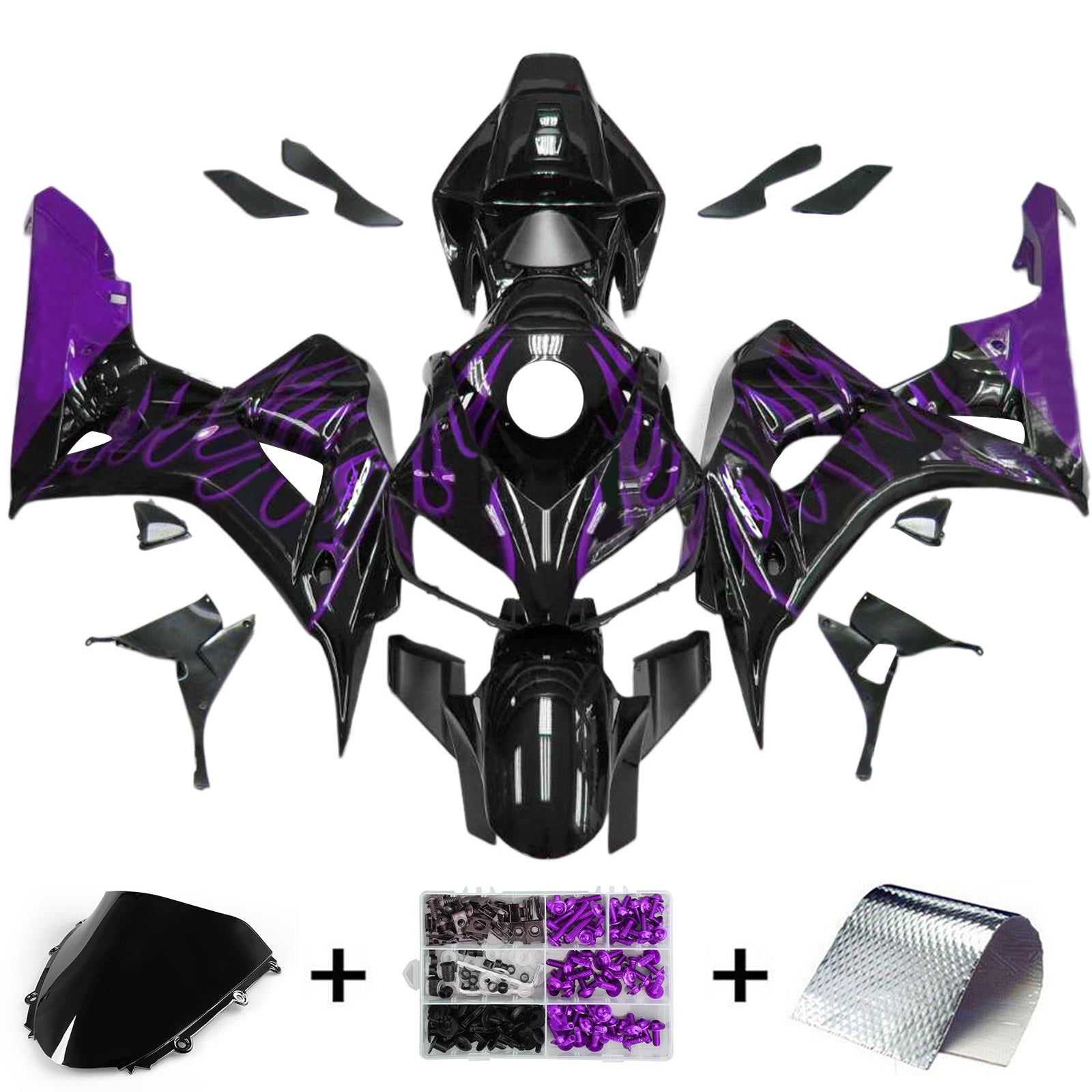 Injection carénage kit carrosserie plastique ABS pour Honda CBR1000RR 2006-2007