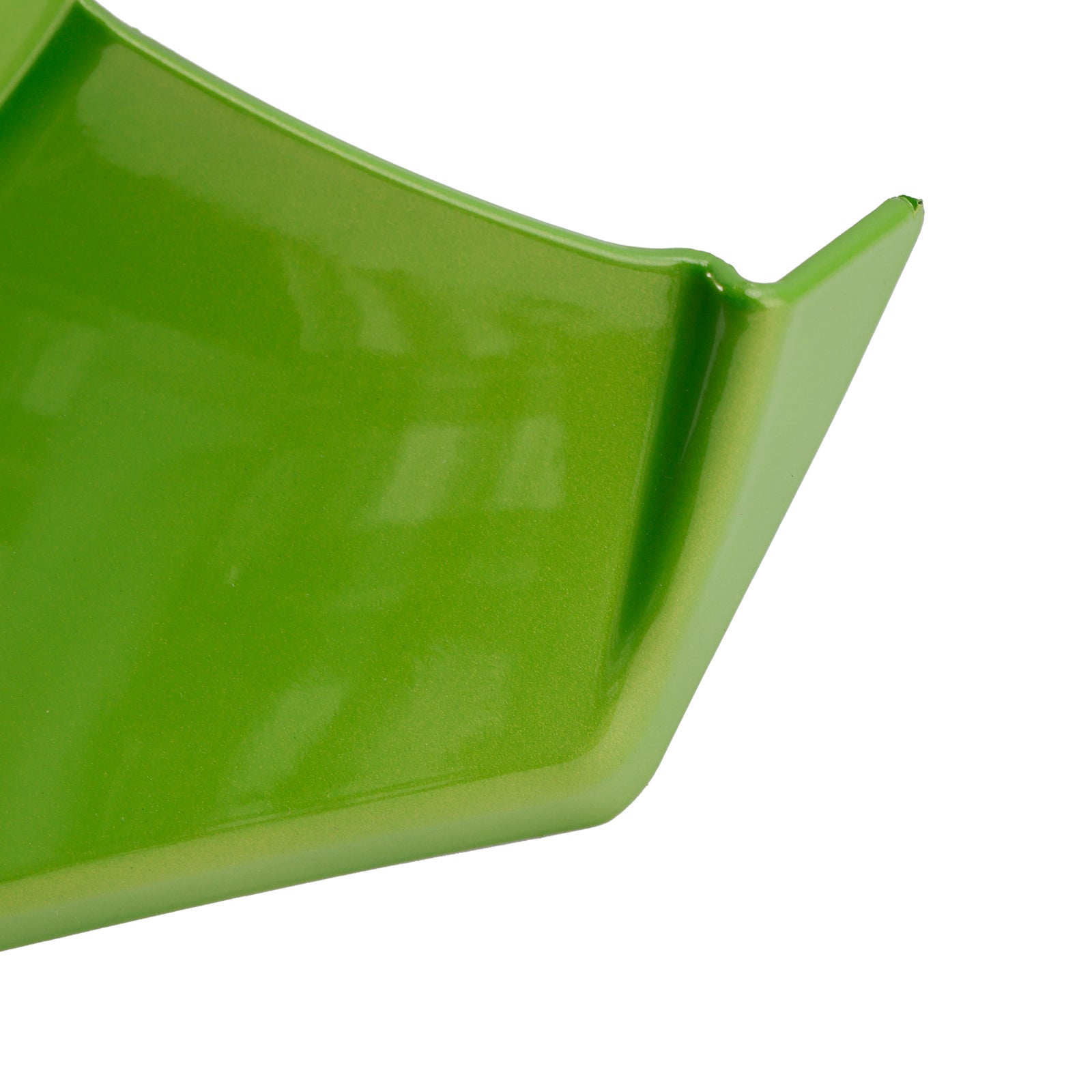 Kawasaki Z650 2021-2024, vaaleanvihreä, etupoilerin reilun jatke Kawasaki Z650