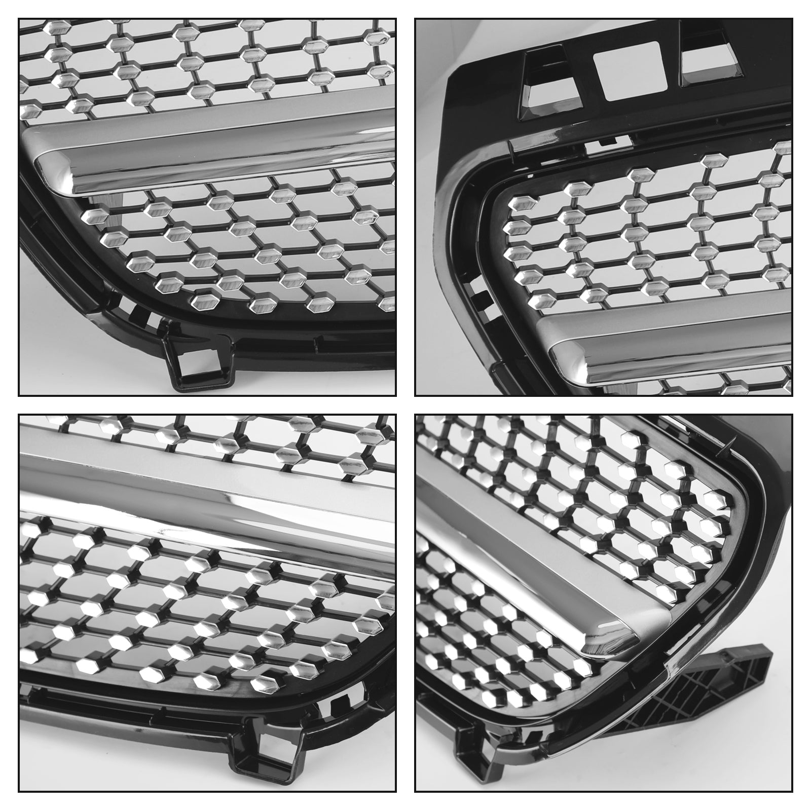 Grille de pare-chocs avant noire brillante pour Mercedes Benz Classe A W176 2013-2015