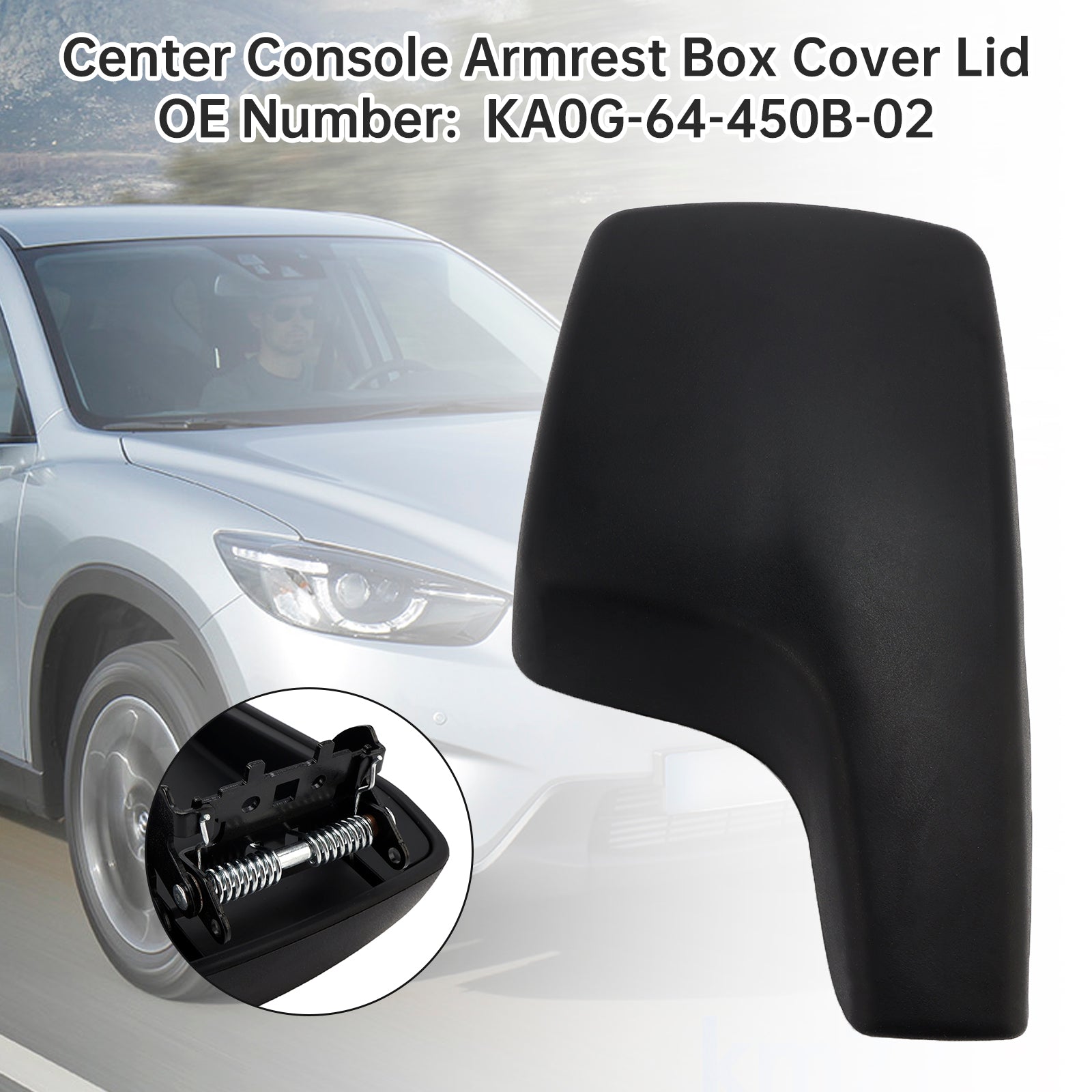 Portada de la&Apoyabrazos de la consola central del Mazda CX-5 2013-2016 KA0G-64-450B-02