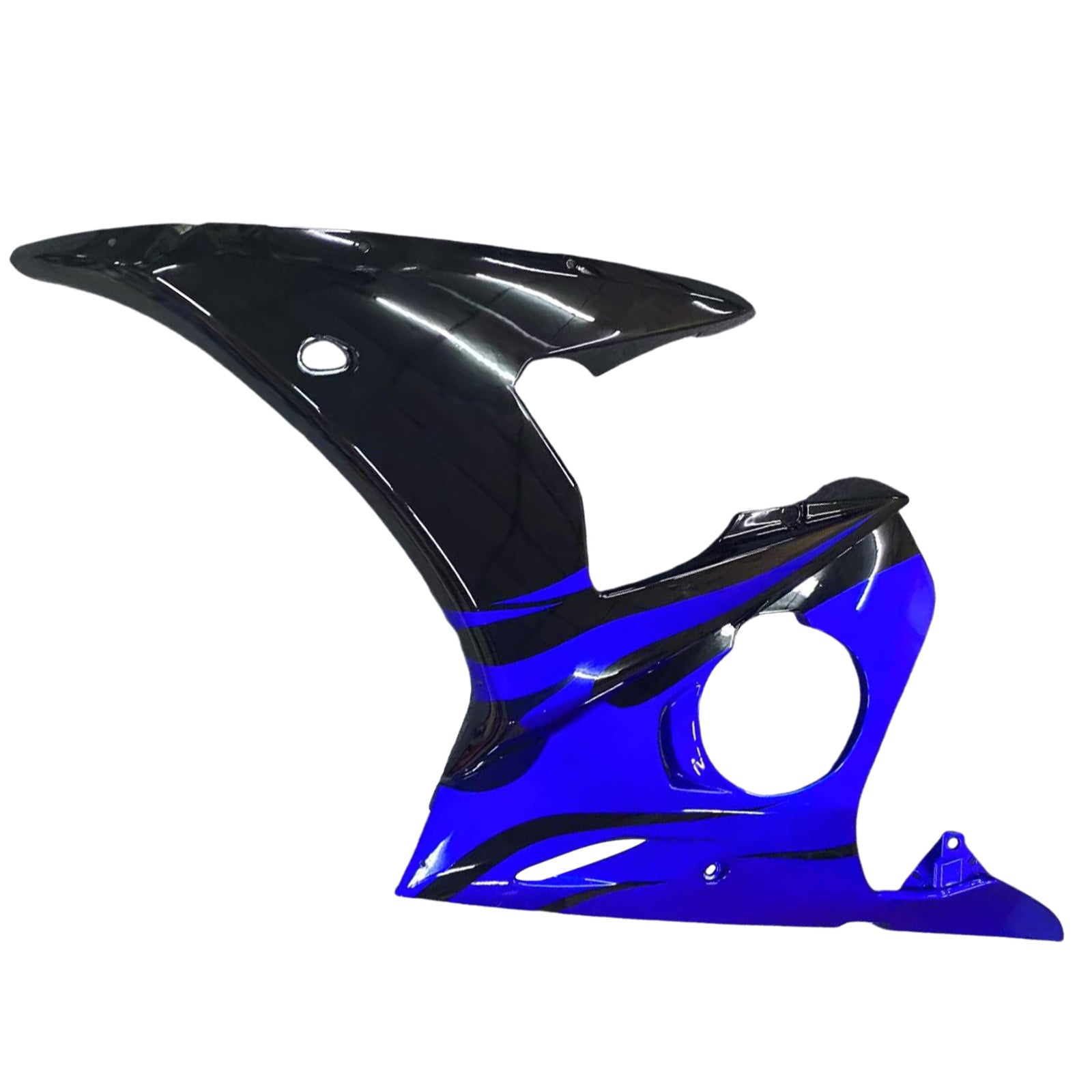 Kit de carénage en plastique moulé par injection bleu et noir avec kit de vis pour Yamaha YZF R6 2005