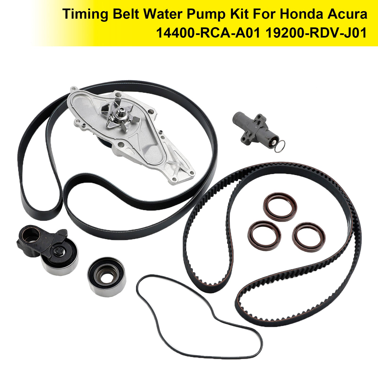 Kit pompa acqua con cinghia dentata per Honda Acura 14400-RCA-A01 19200-RDV-J01