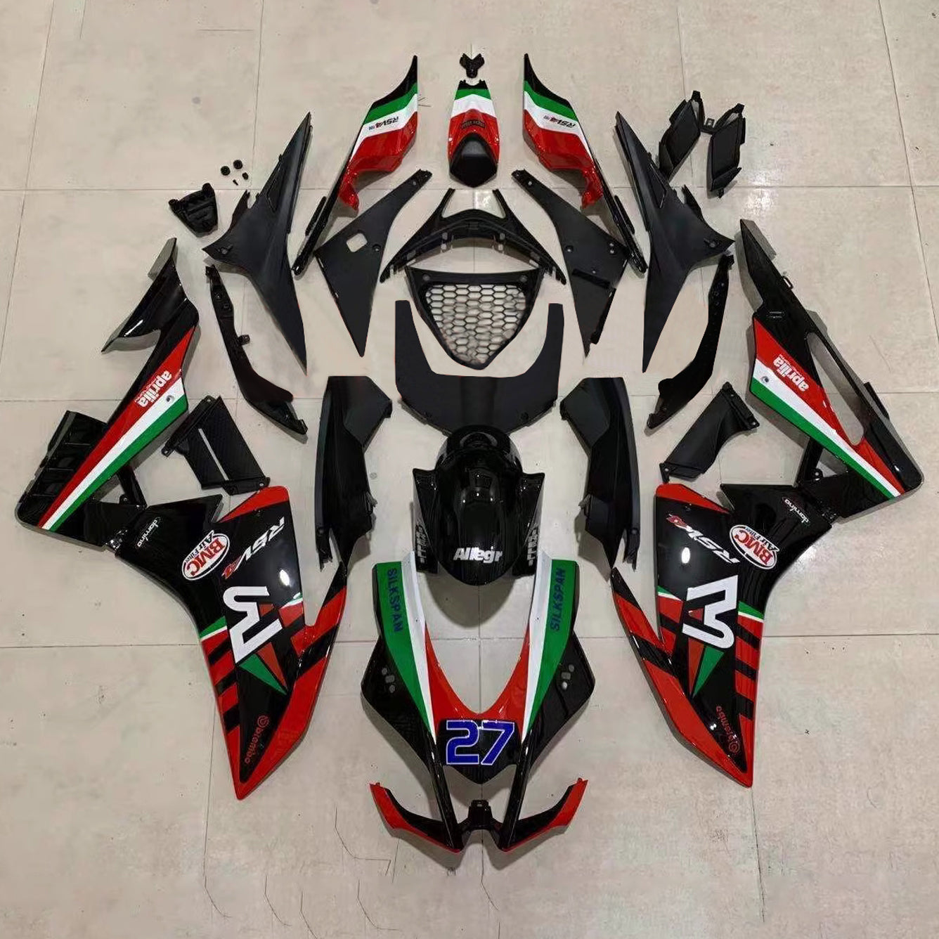 Kit de carénage d'injection Aprilia RSV4 1000 2016-2020 Carrosserie Plastique