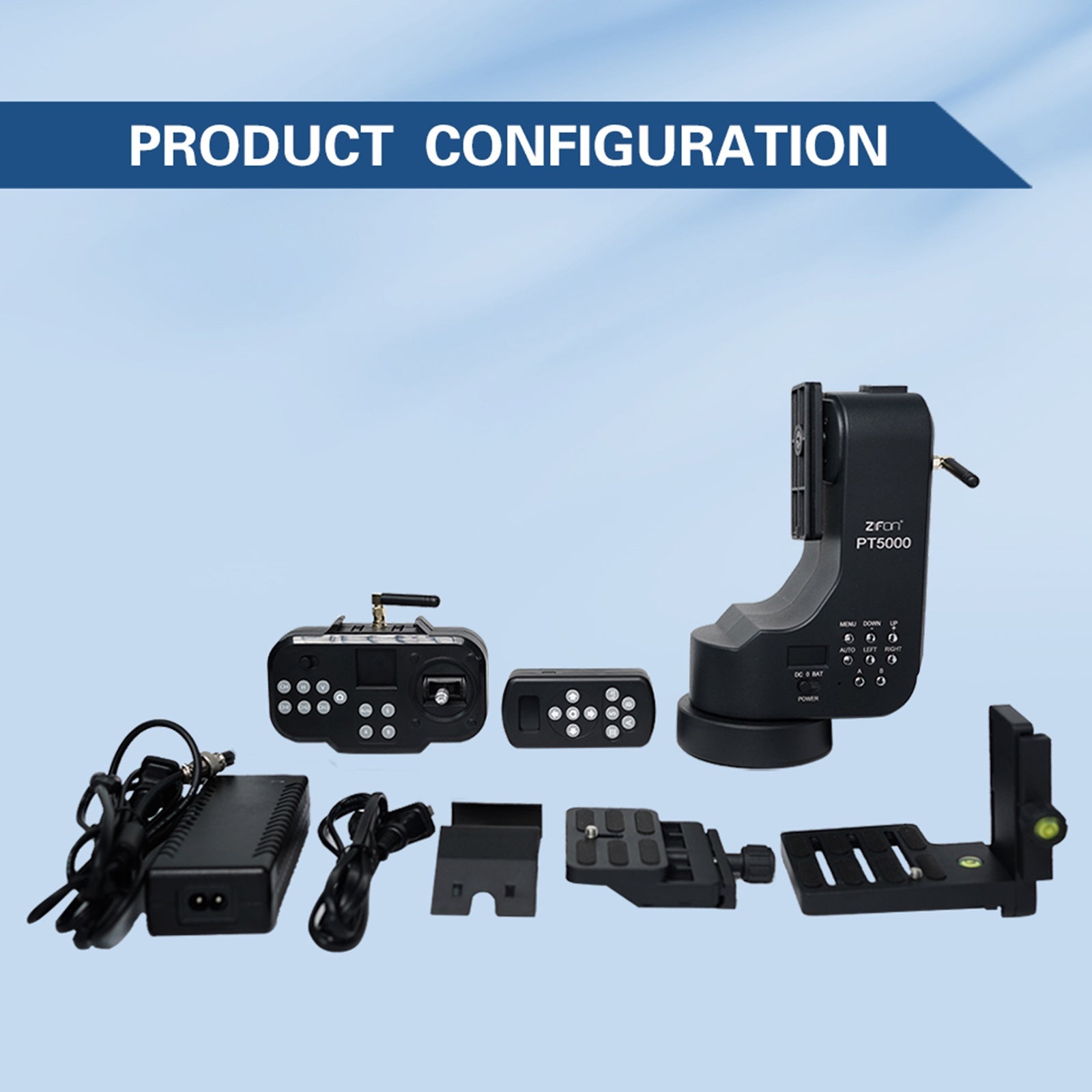 PT-5000 Platforma za kamero Electric Cloud Platform Double Ax Micro SLR Telefon