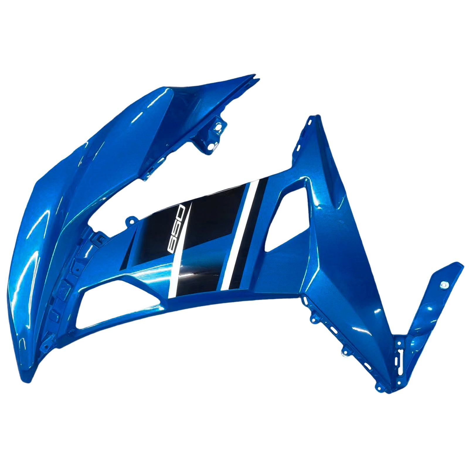 Kit de carénage en plastique moulé par injection bleu pour Kawasaki Ninja 650 EX650 2017-2019