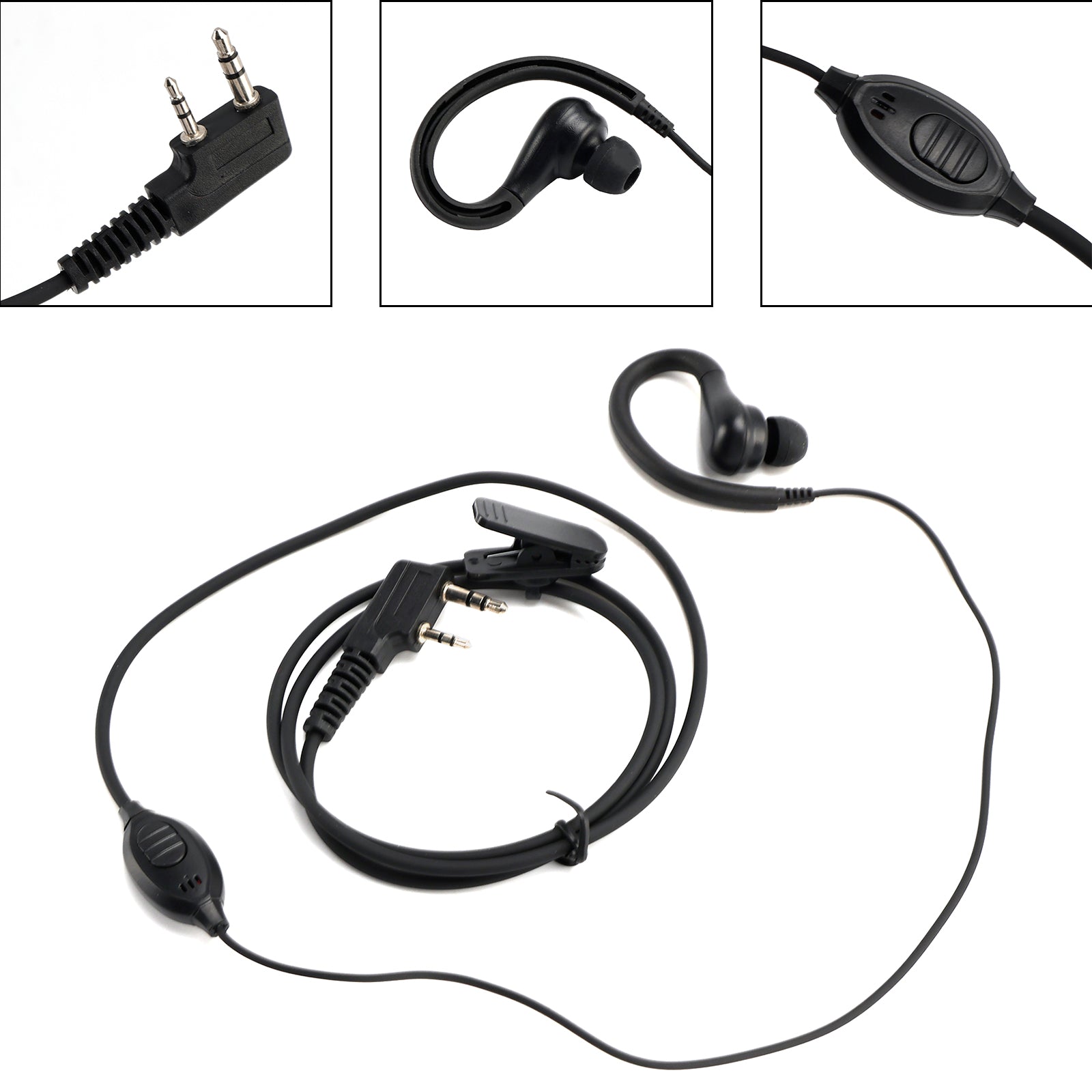 Casque à contour d'oreille K-030-626 pour TK-240, TK-248, TH-K2A, TH-21, RPU499A, KG669 et PX-777