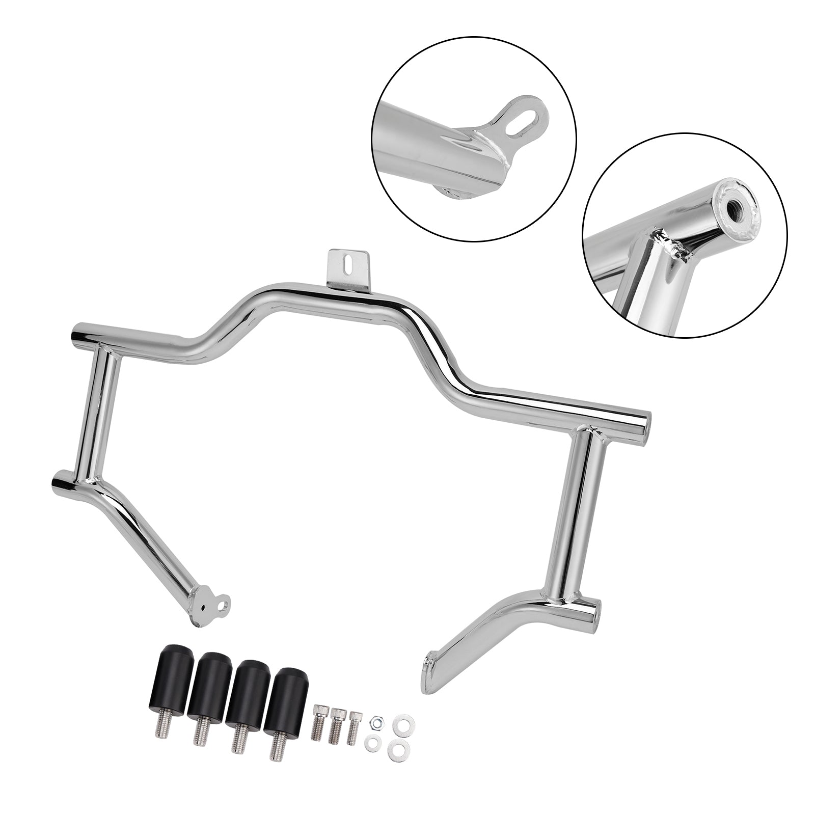 Protection de moteur chromée anti-collision pour Electra Glide Ultra Classic Low FLHTCUL (2015-2016).