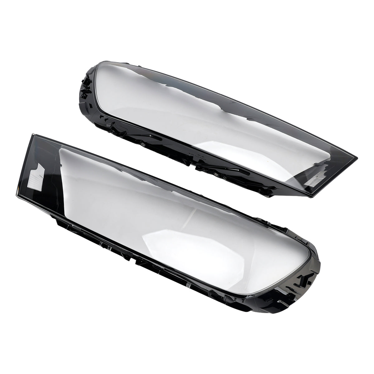 Paire Couvercle Verre Projecteur Auto LH+RH Coque Colle Pour Audi Q7 2016-2019