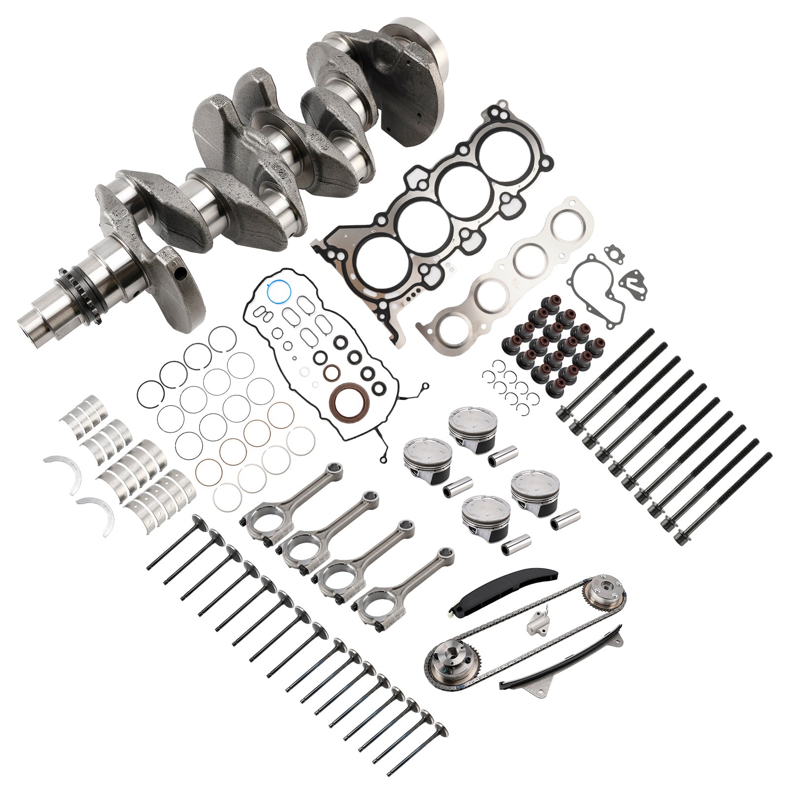 Kit de reacondicionamiento y reconstrucción del motor Hyundai Kia G4NG 2.0L con sincronización de biela del cigüeñal