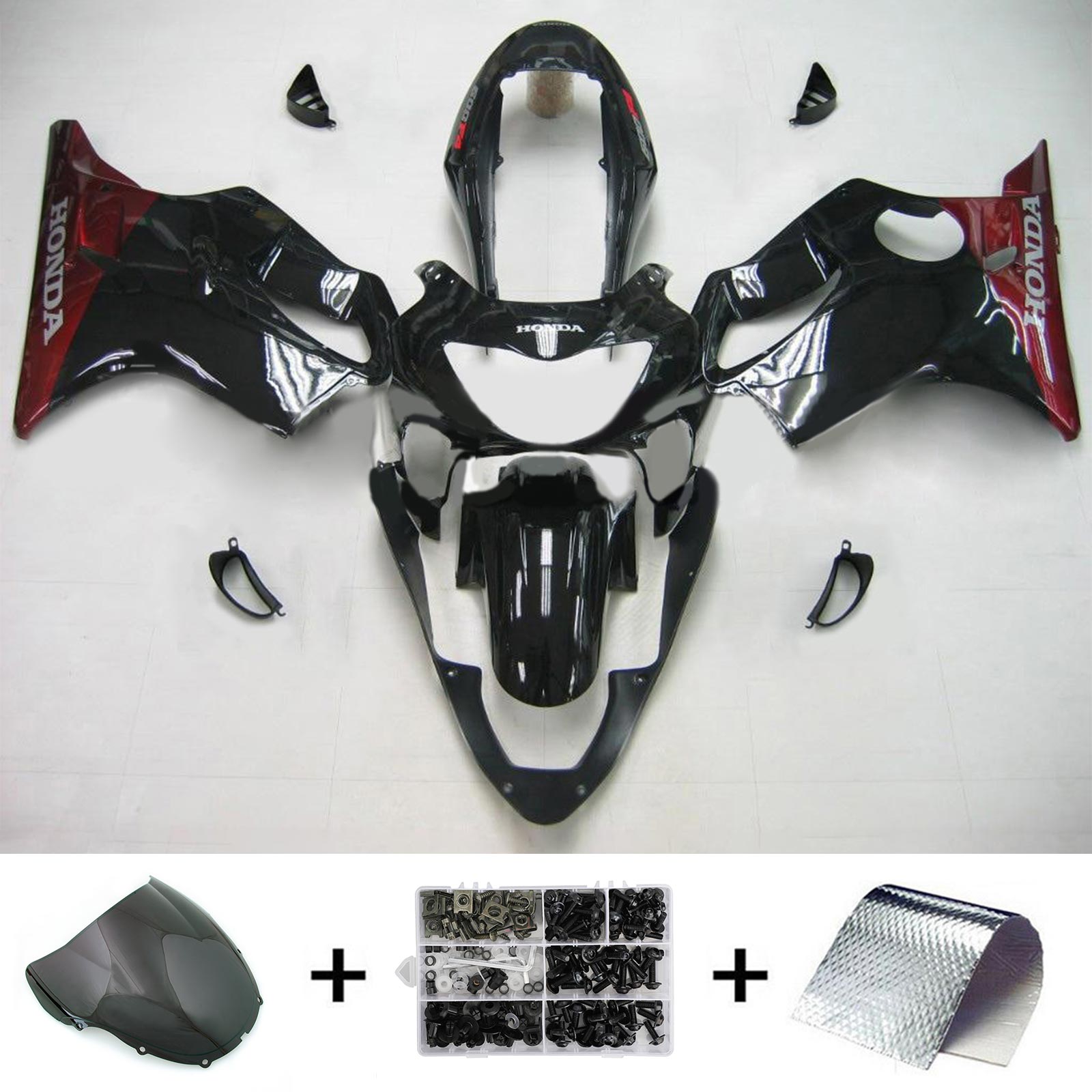 1999-2000 Honda CBR600F4 Kit de carénage injection de carrosserie en plastique Abs