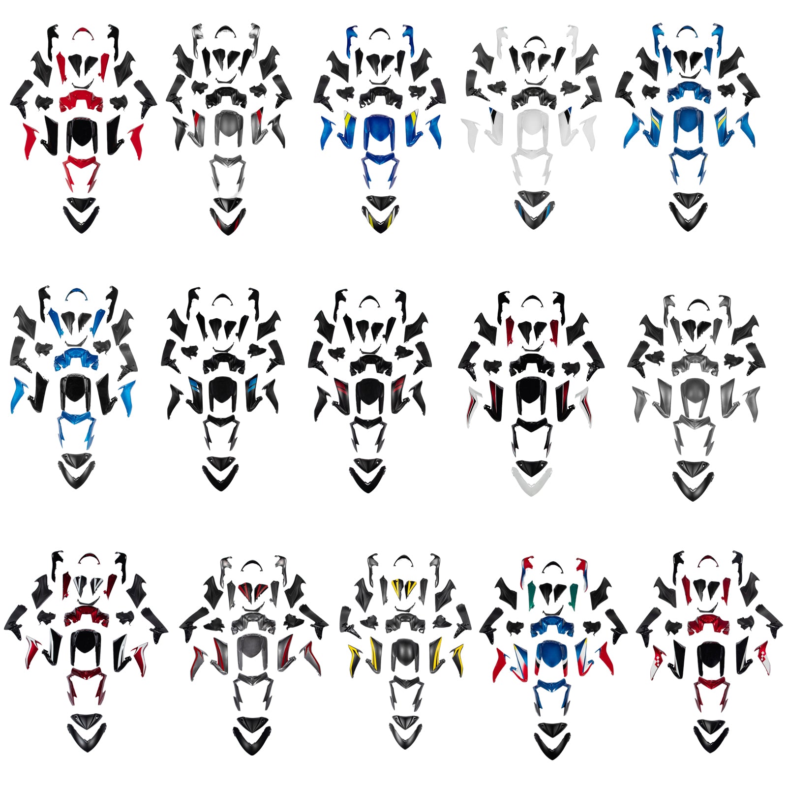 Kit de carénage de carrosserie en plastique injecté pour Suzuki GSX-S 1000 GSXS 2015-2020