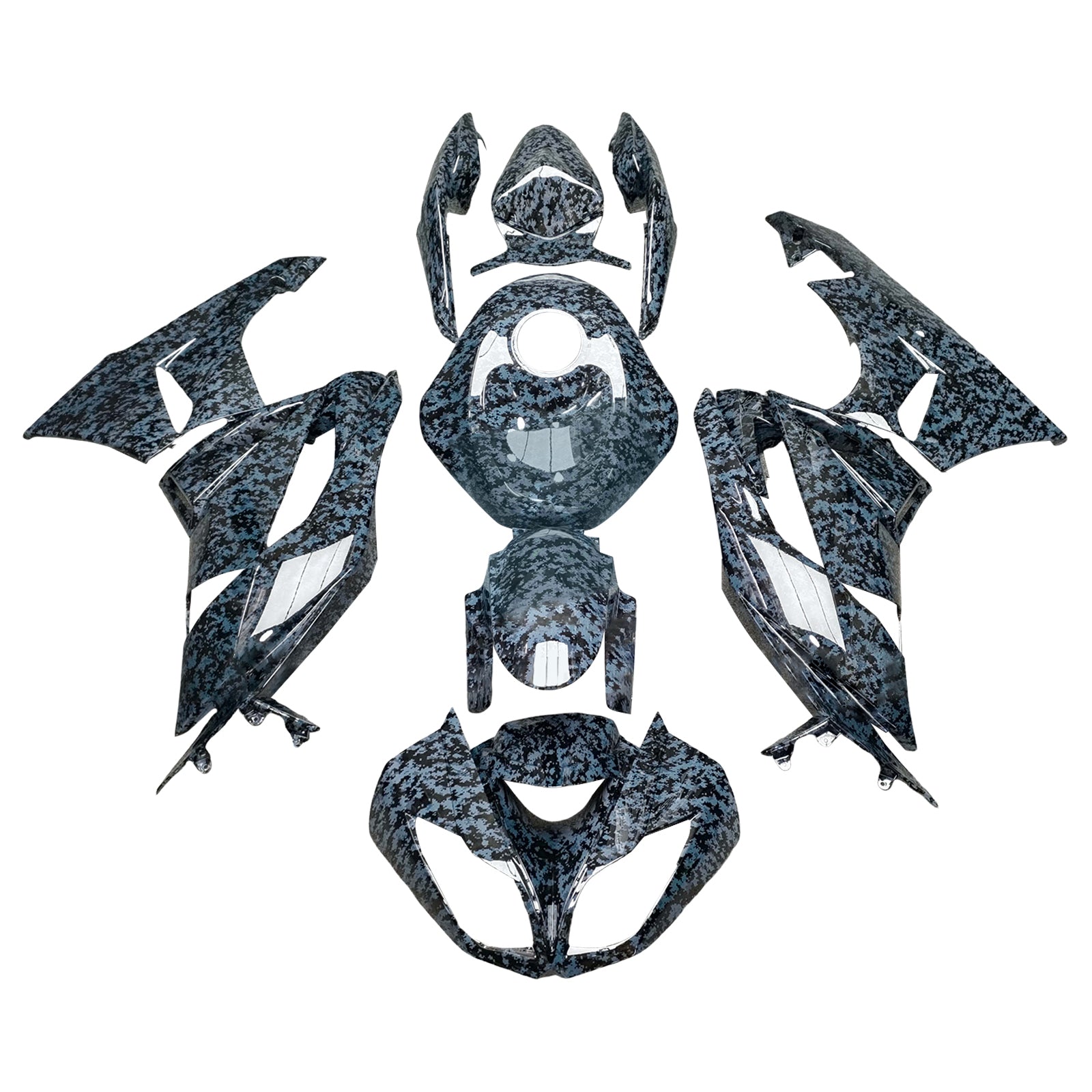 Zestaw owiewki wtryskowej Nadwozie z tworzywa ABS dla Kawasaki ZX6R 636 2009-2012