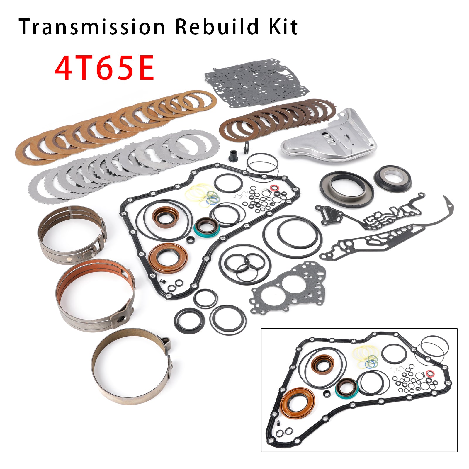 Kit de réfection complet pour transmission 4T65E avec filtres et bandes, compatible Chevrolet