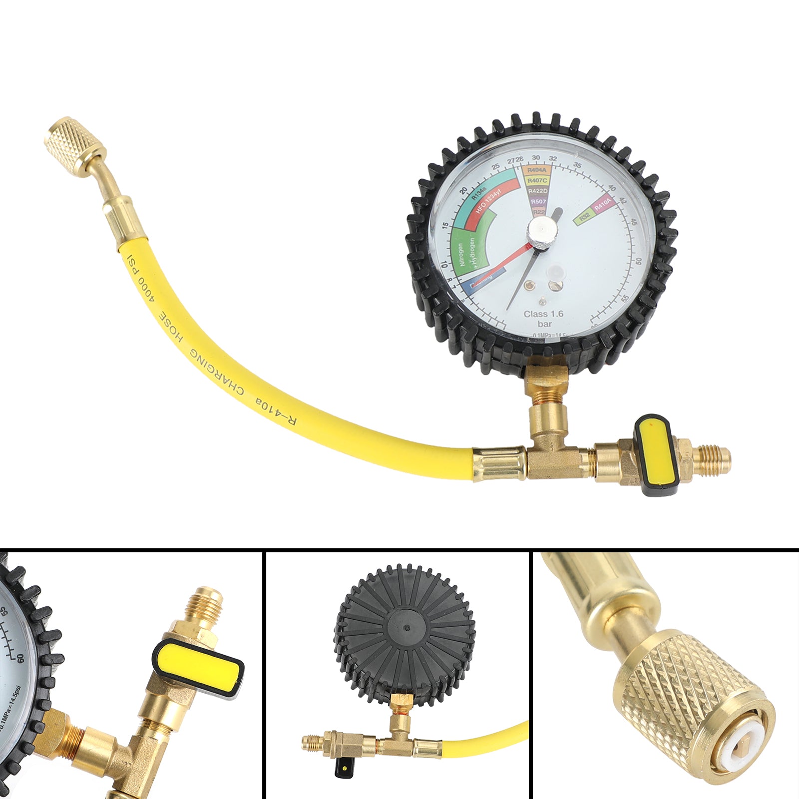 Jauge d'essai de pression d'azote pour les outils de réfrigération et de climatisation.