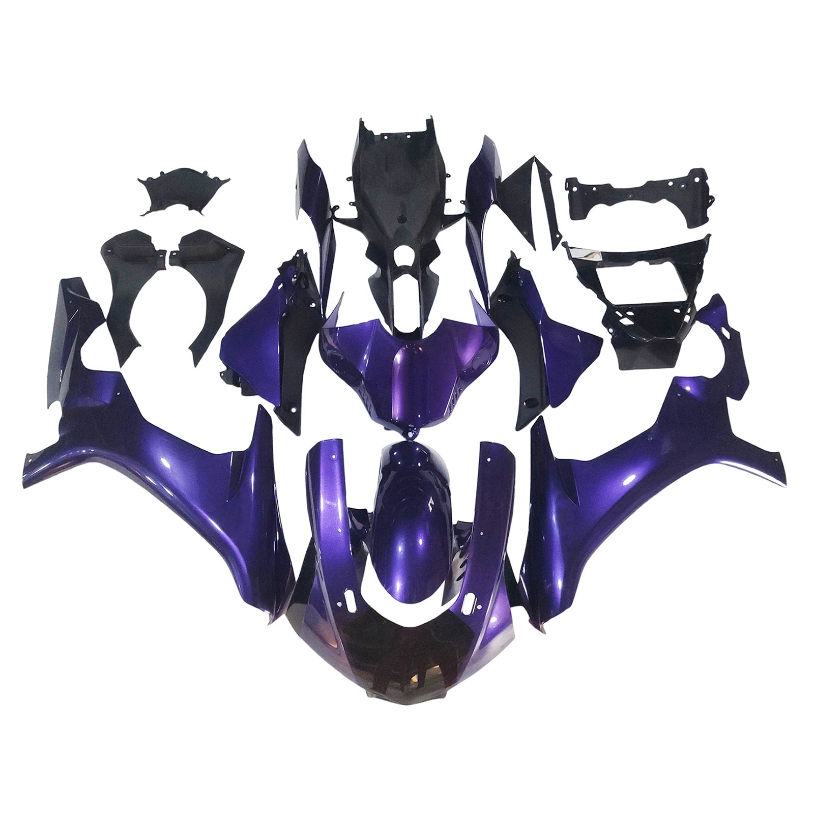 Kit de carénage injecté en plastique ABS compatible avec Yamaha YZF 1000 R1 2015-2019
