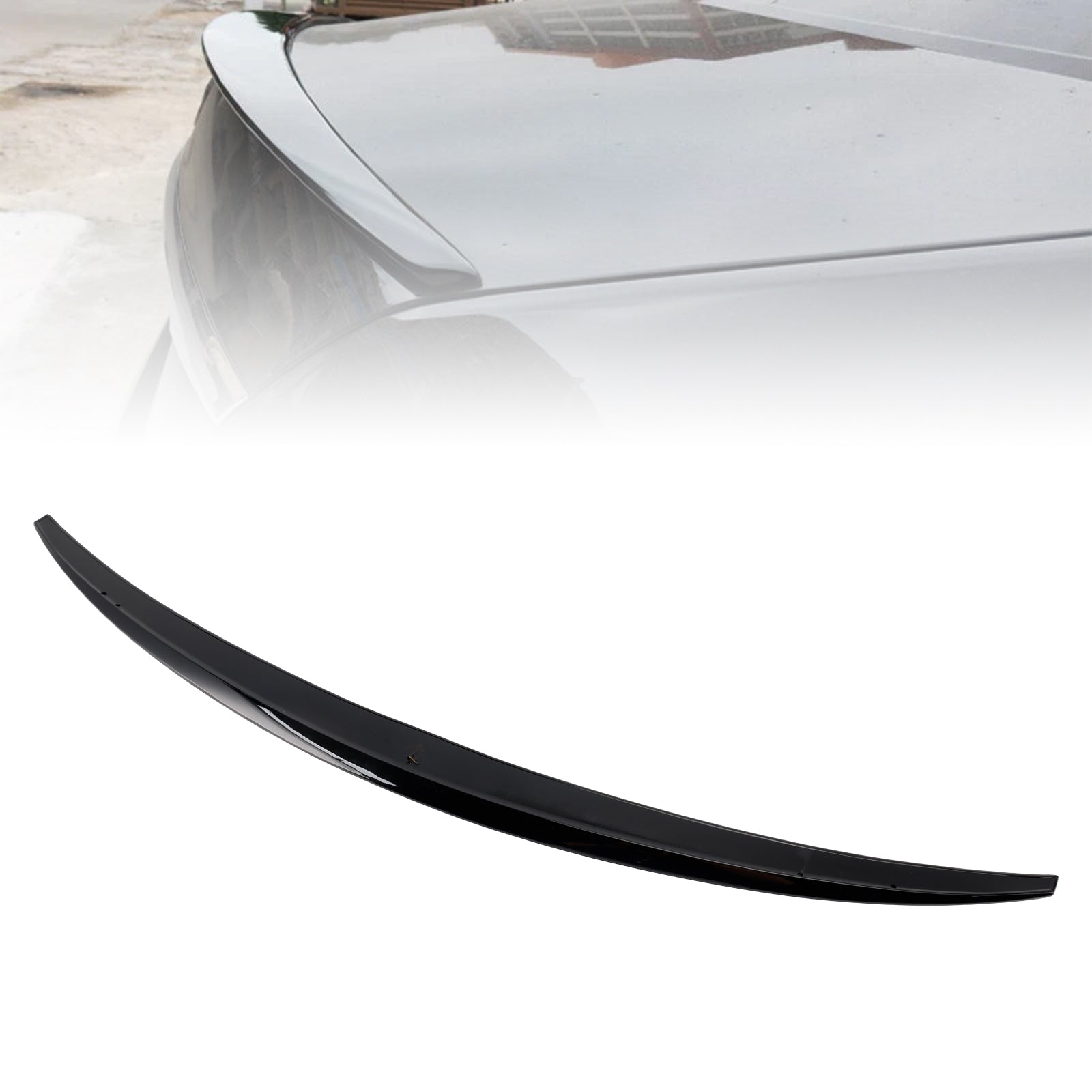 Spoiler posteriore nero lucido per Mercedes-Benz Classe S W222 2014-2020