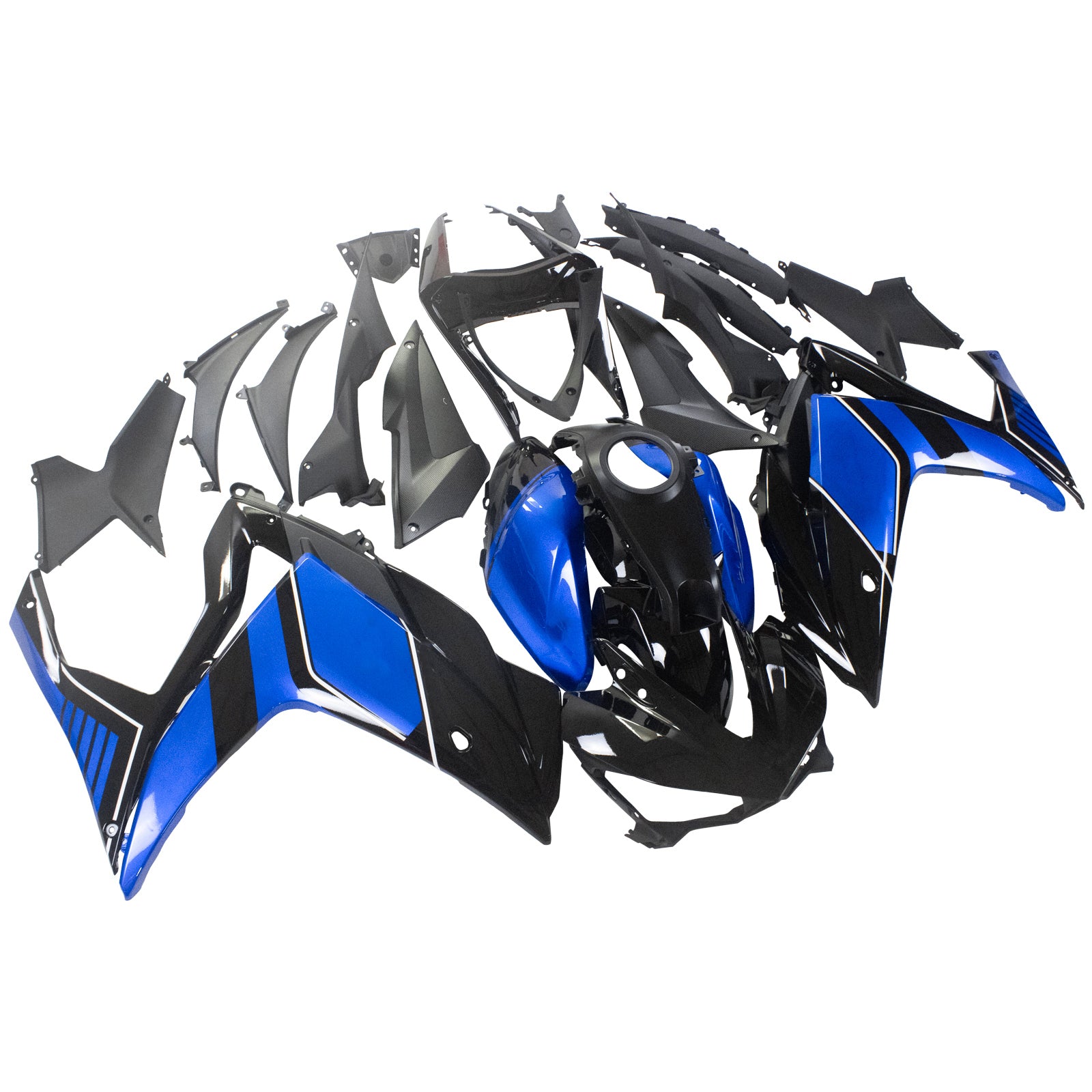 Kit de carénage par injection, carrosserie en ABS, pour Yamaha YZF-R3 2014-2018 et R25 2015-2017