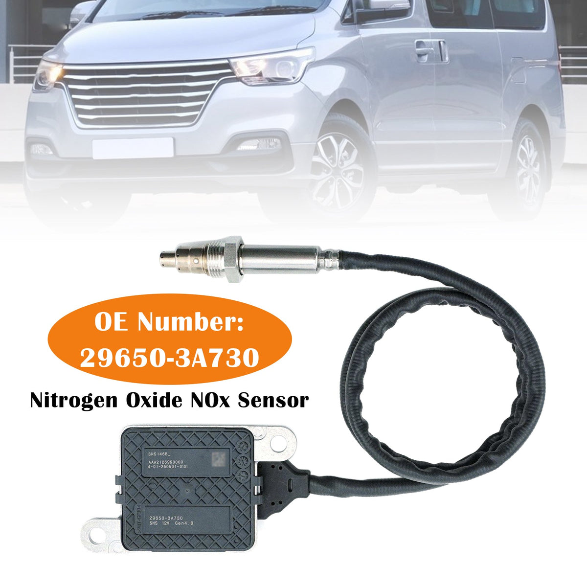 Stickoxid (NOx)-Sensor 29650-3A730 SNS146B für Hyundai H1 Starex (2018-).