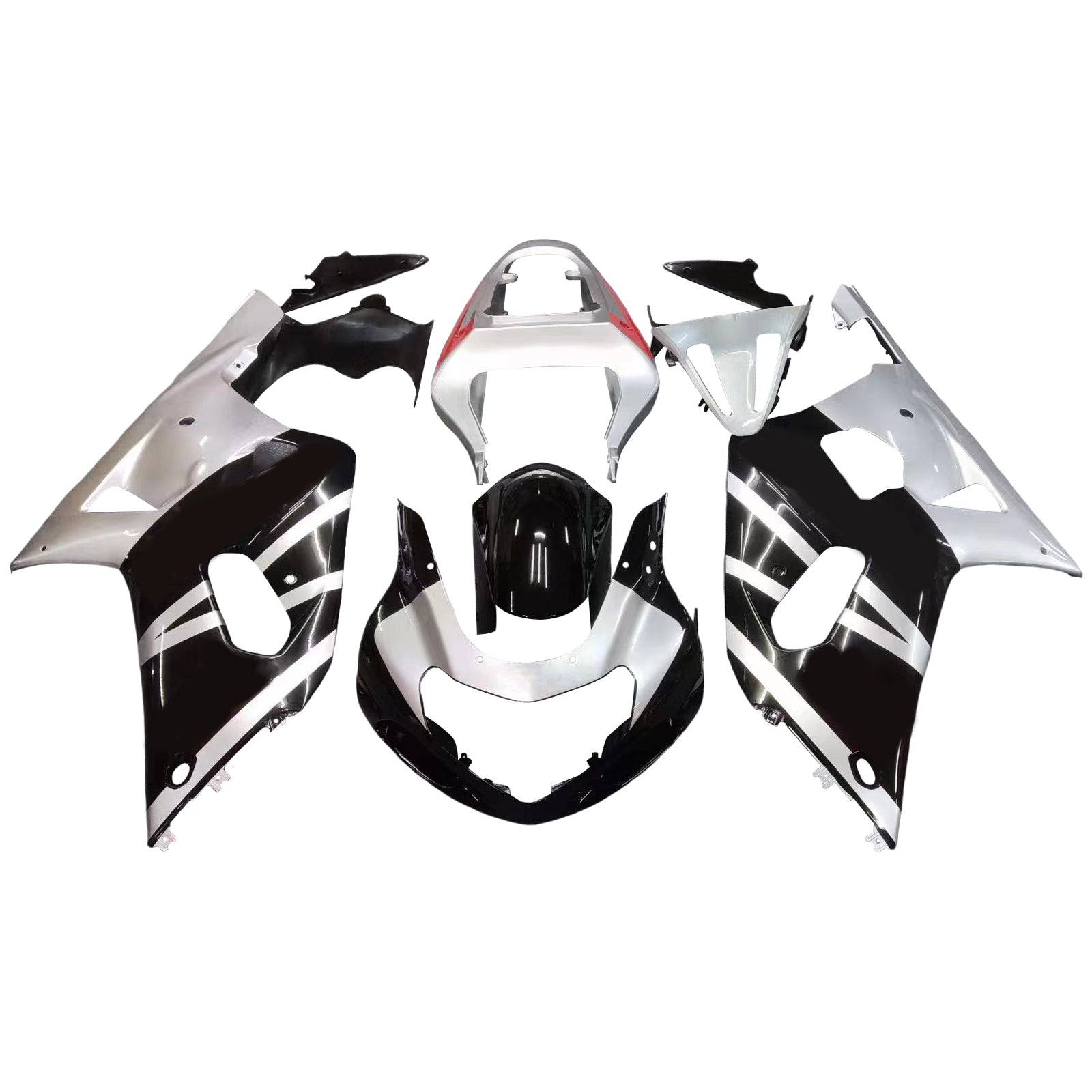 Kit de carénage par injection, carrosserie en plastique ABS, compatible avec Suzuki GSXR600 2001-2003