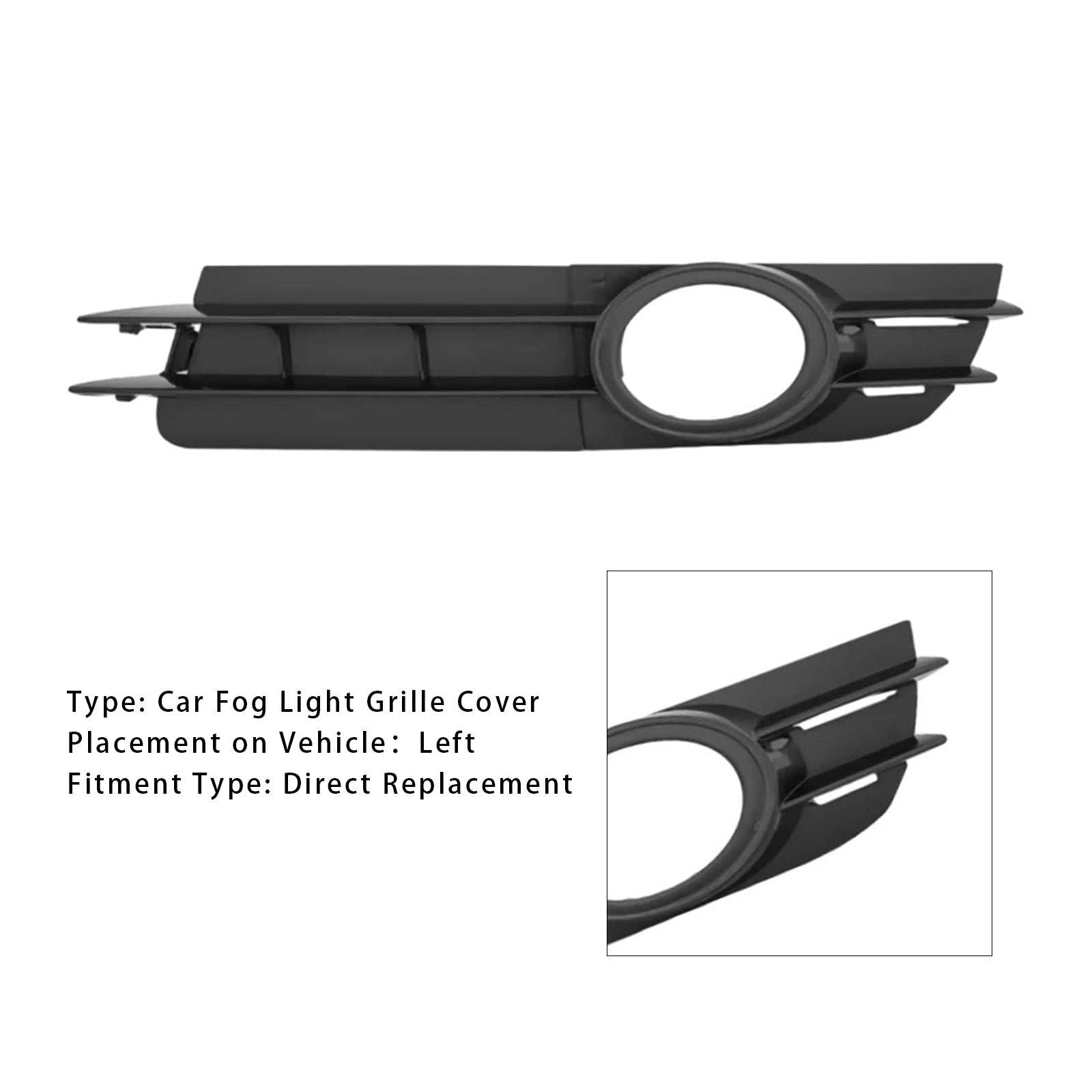 Beschermrooster voor mistlamp links Audi A6 C6 2005-2008 4F0807681A