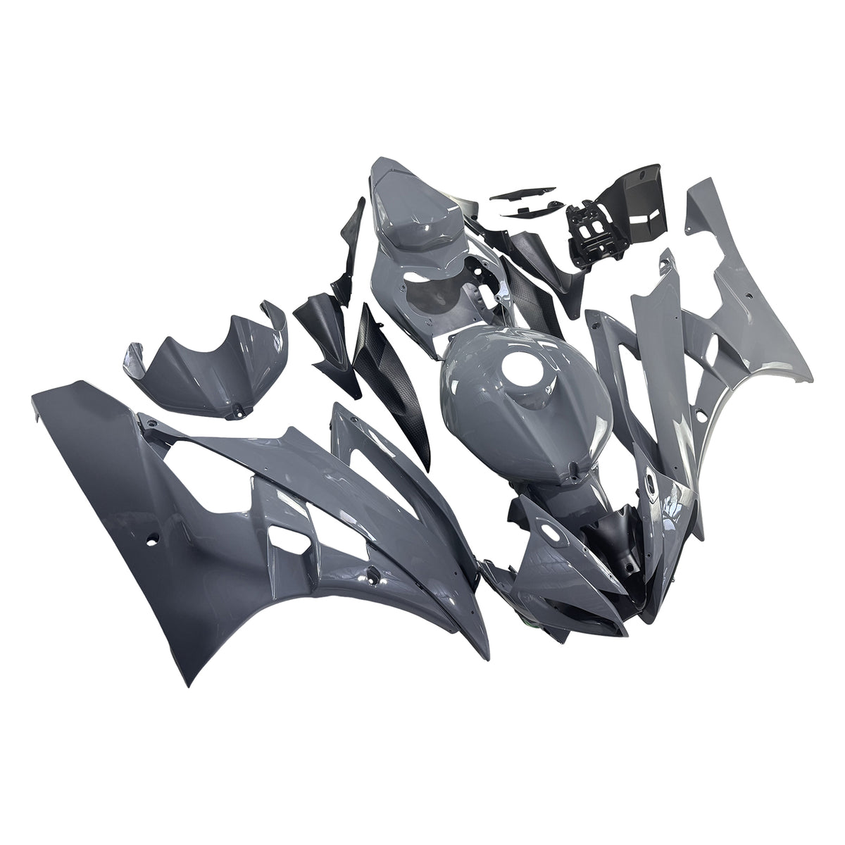Kit de carénage injecté en plastique ABS pour Yamaha YZFR6 YZF-R6 2006-2007