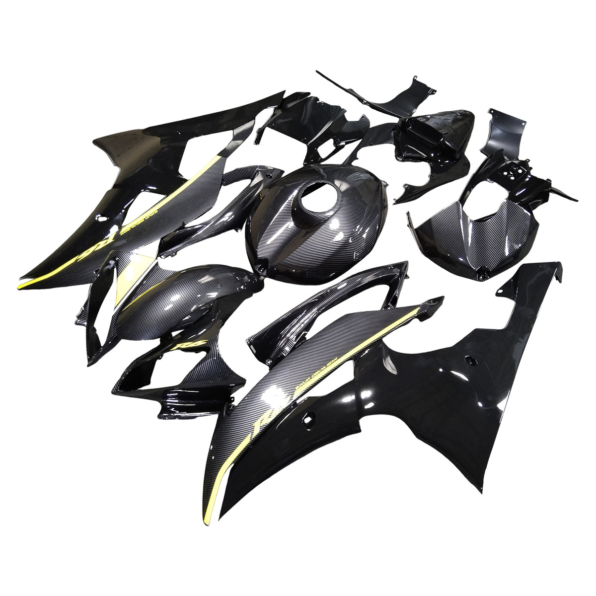 Verkleidungsset aus eingespritztem ABS-Kunststoff für Yamaha YZFR6 YZF-R6 2008–2016