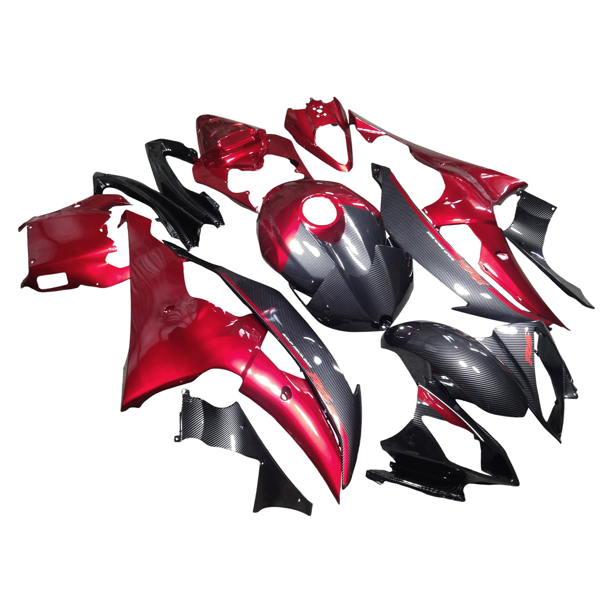Kit de carénage injecté en plastique ABS pour Yamaha YZFR6 YZF-R6 2008-2016