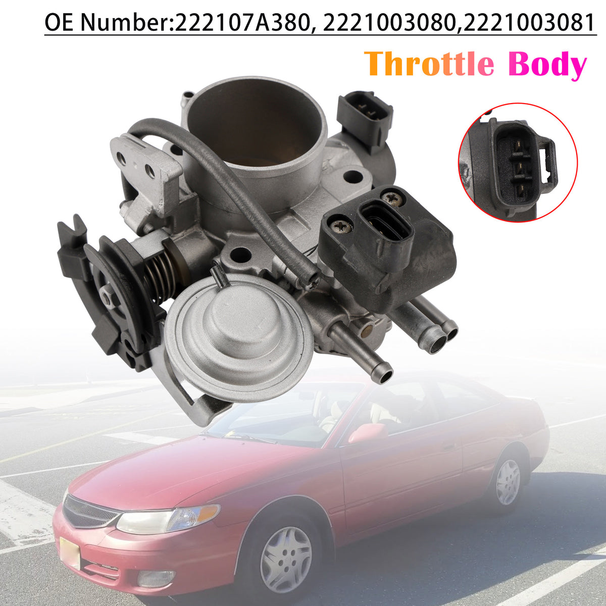 Gasklephuis 22210-03080 voor Toyota Camry Solara MCV20 SXV20 1998-2001
