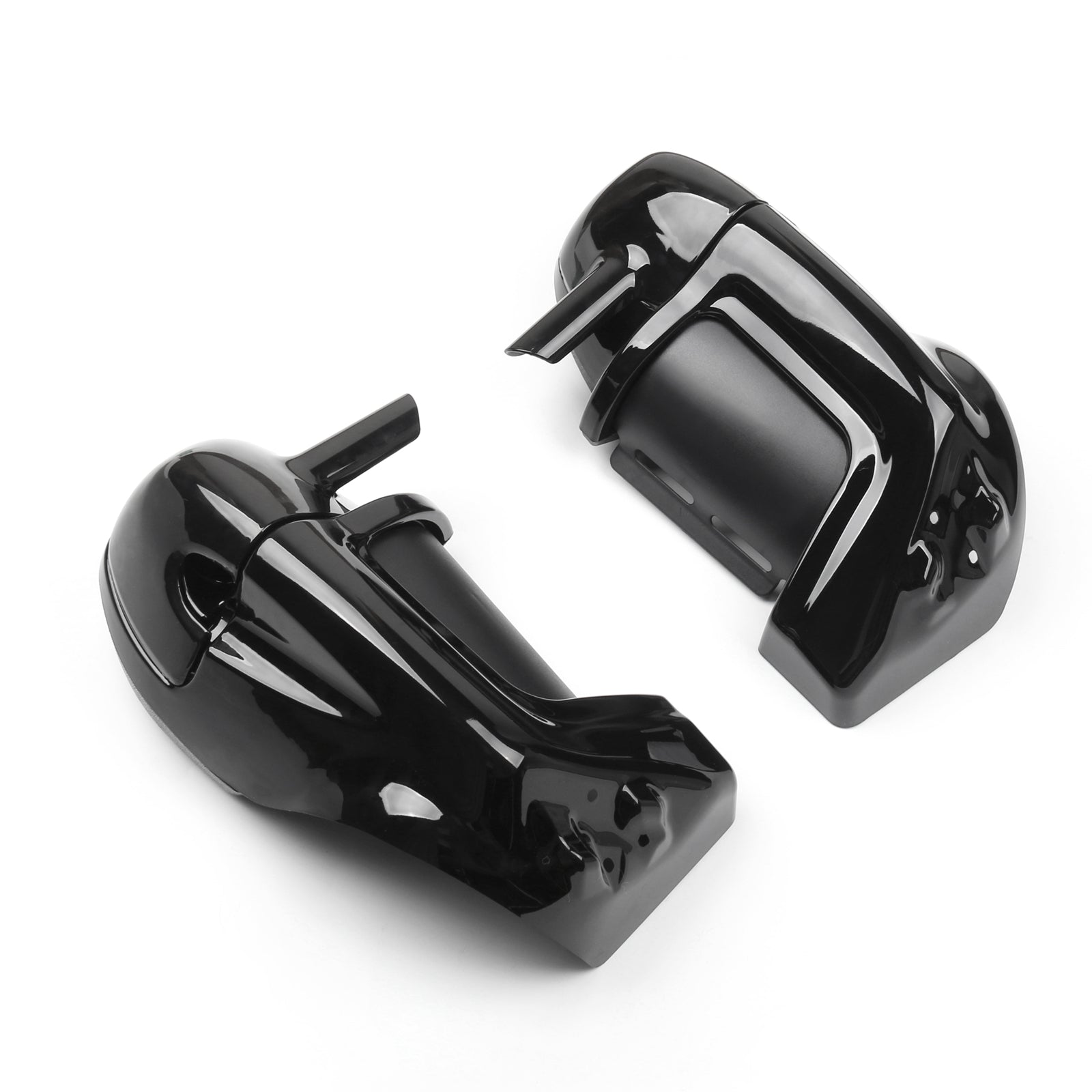 Wentylowane dolne owiewki dla Harley Touring 1983-2013 - Genialne czarne abs