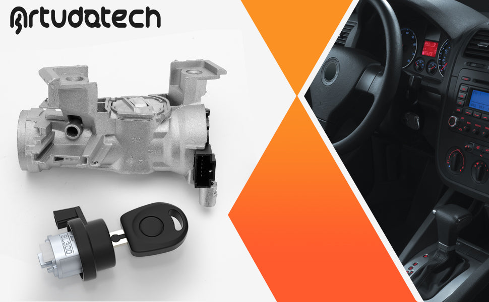 2004-2013 SEAT Altea Stacyjka z kluczem cylindra blokującego 1K0905851B 1K0953527D Generic