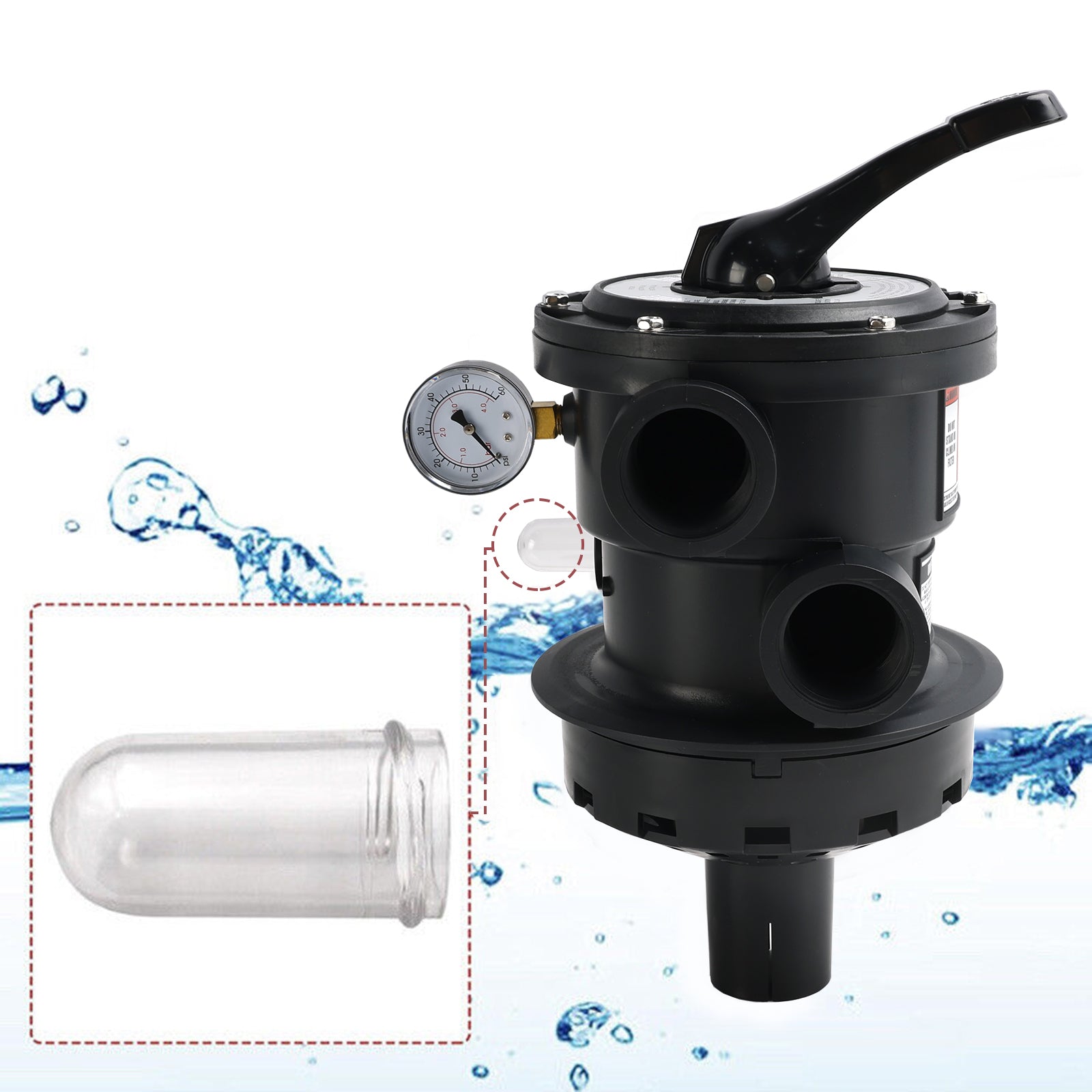 SP0714T Vari-Flo Commande 1-1/2" (1,5 pouces) FIP Montage Supérieur Vanne Multiport Pour Hayward